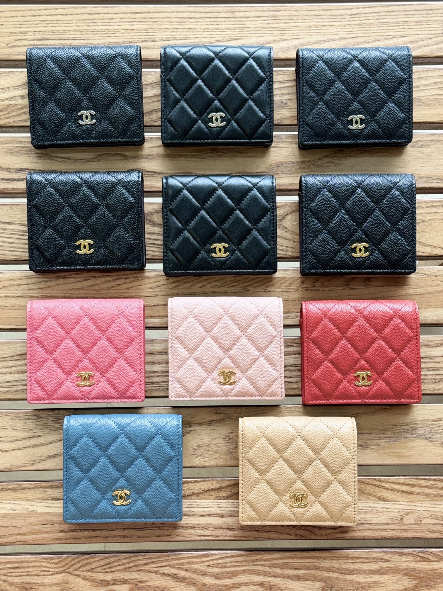 Chanel A84028 Short Button Wallet