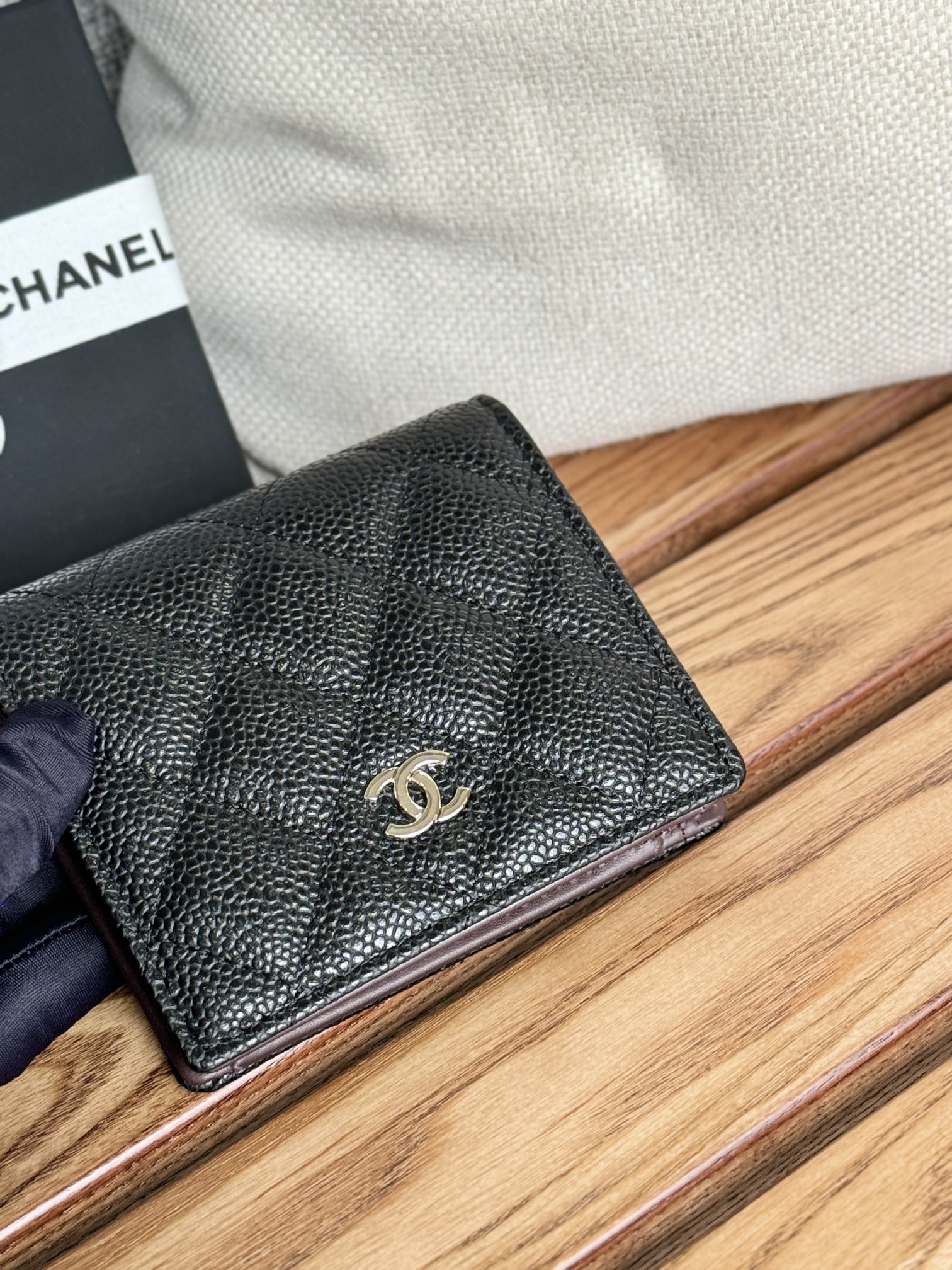 Chanel A84028 Short Button Wallet