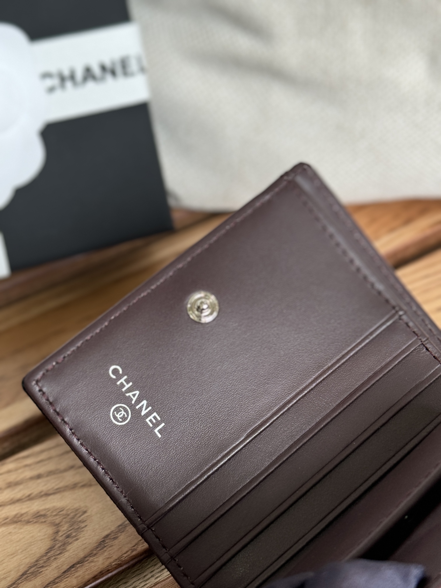 Chanel A84028 Short Button Wallet