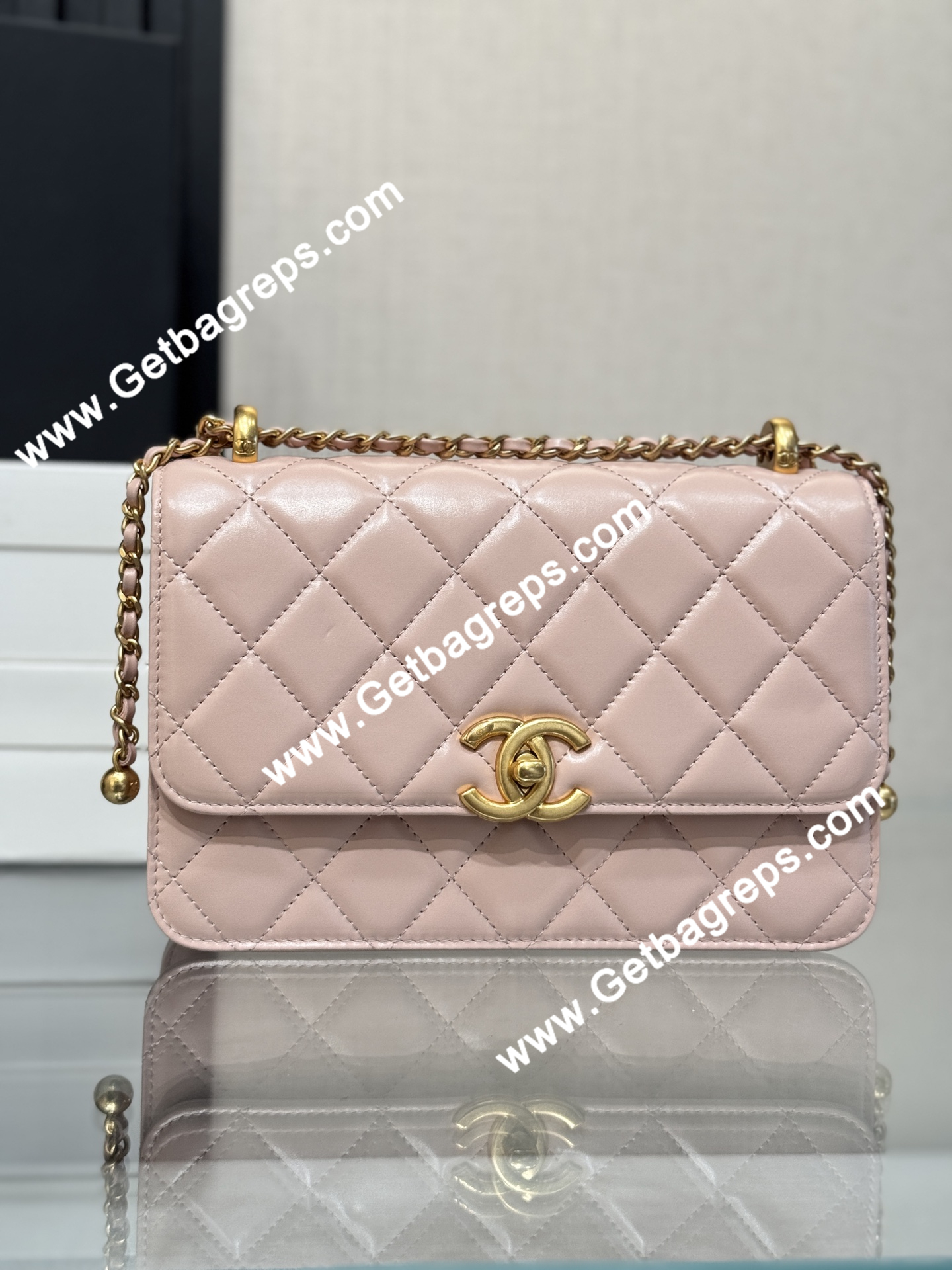 Chanel AP2649 Wallet on Chain Pink