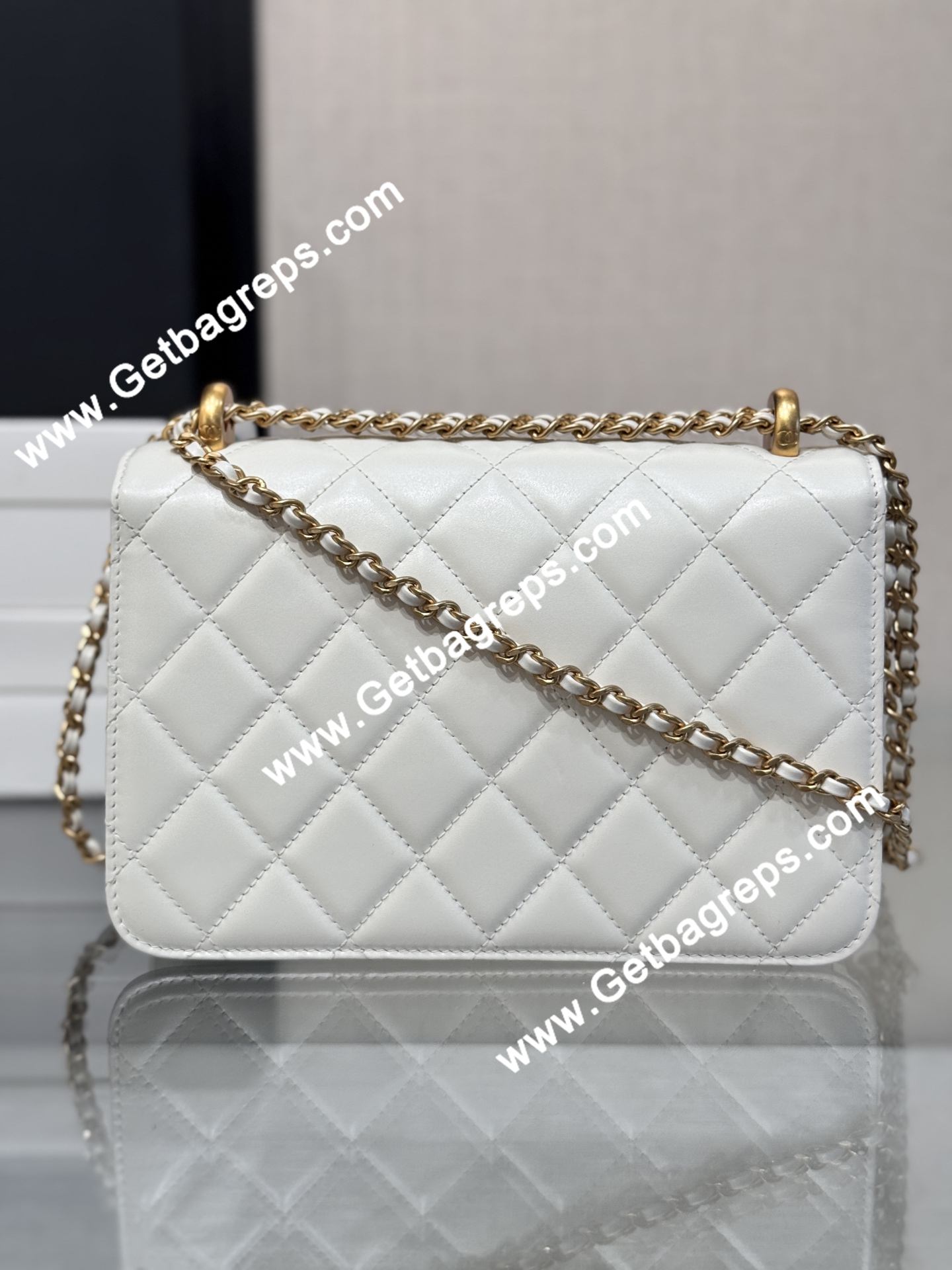 Chanel AP2649 Wallet on Chain White