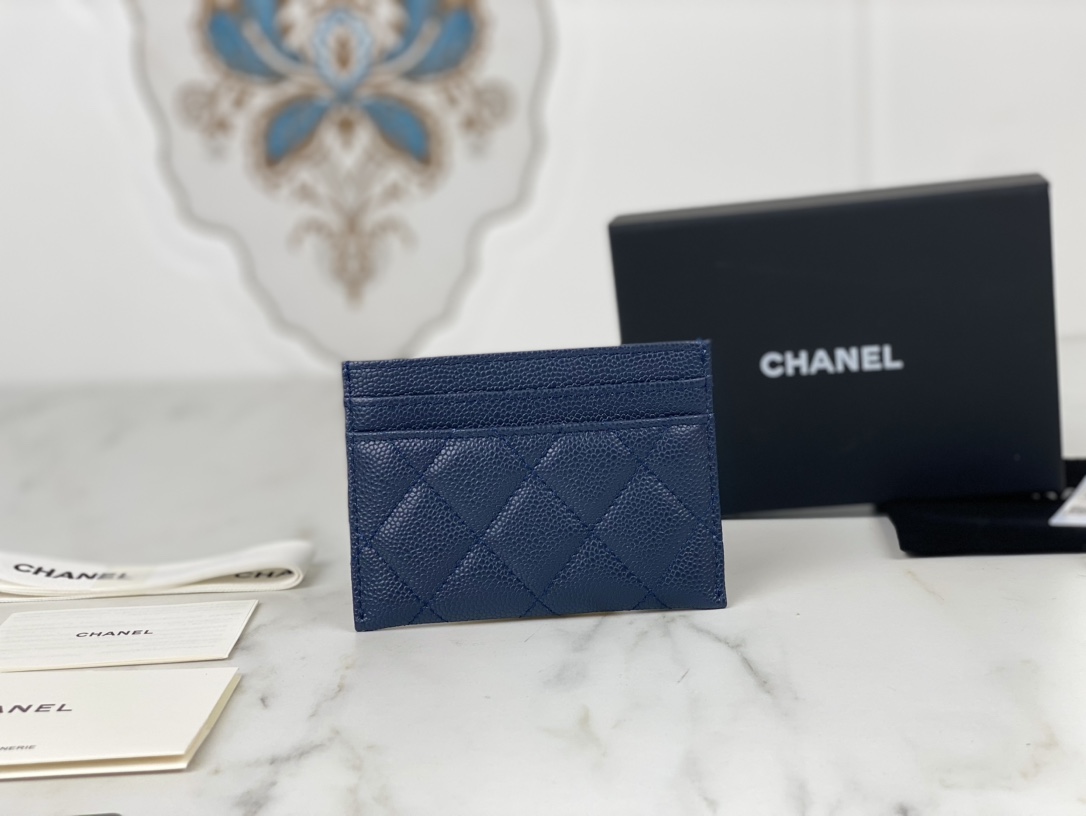 Chanel AP3048 Card Wallet With Brooch Logo 