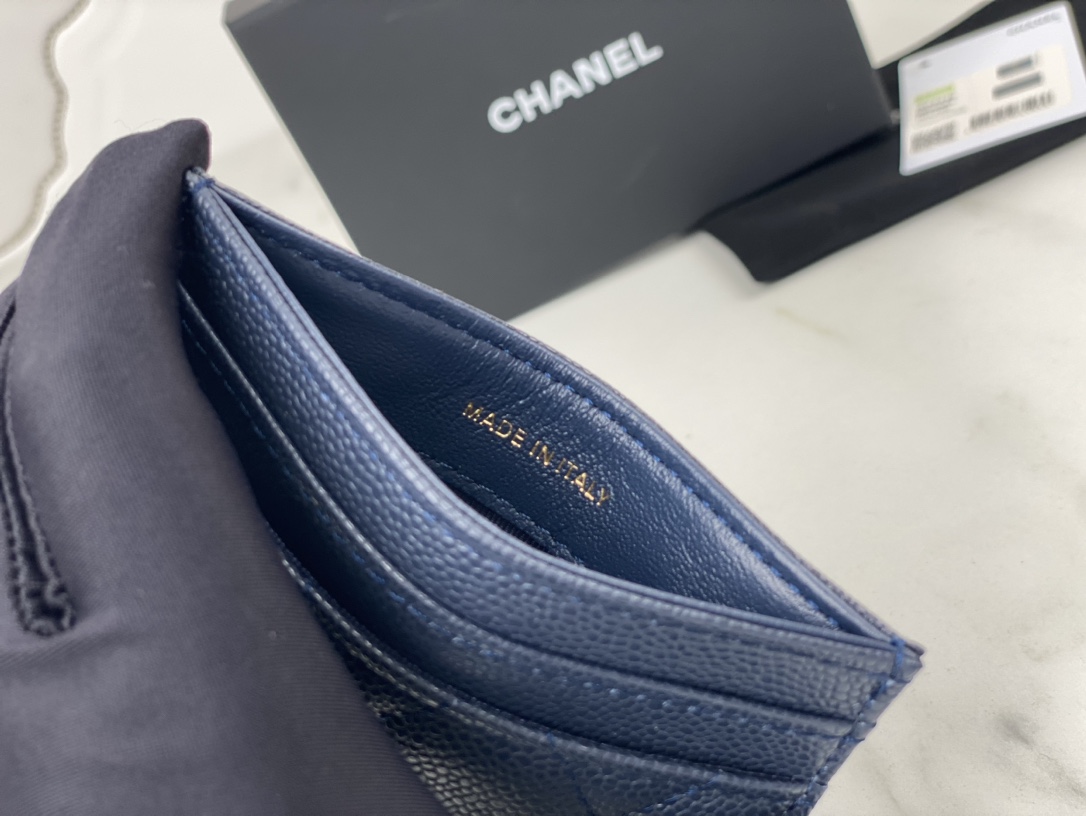 Chanel AP3048 Card Wallet With Brooch Logo 