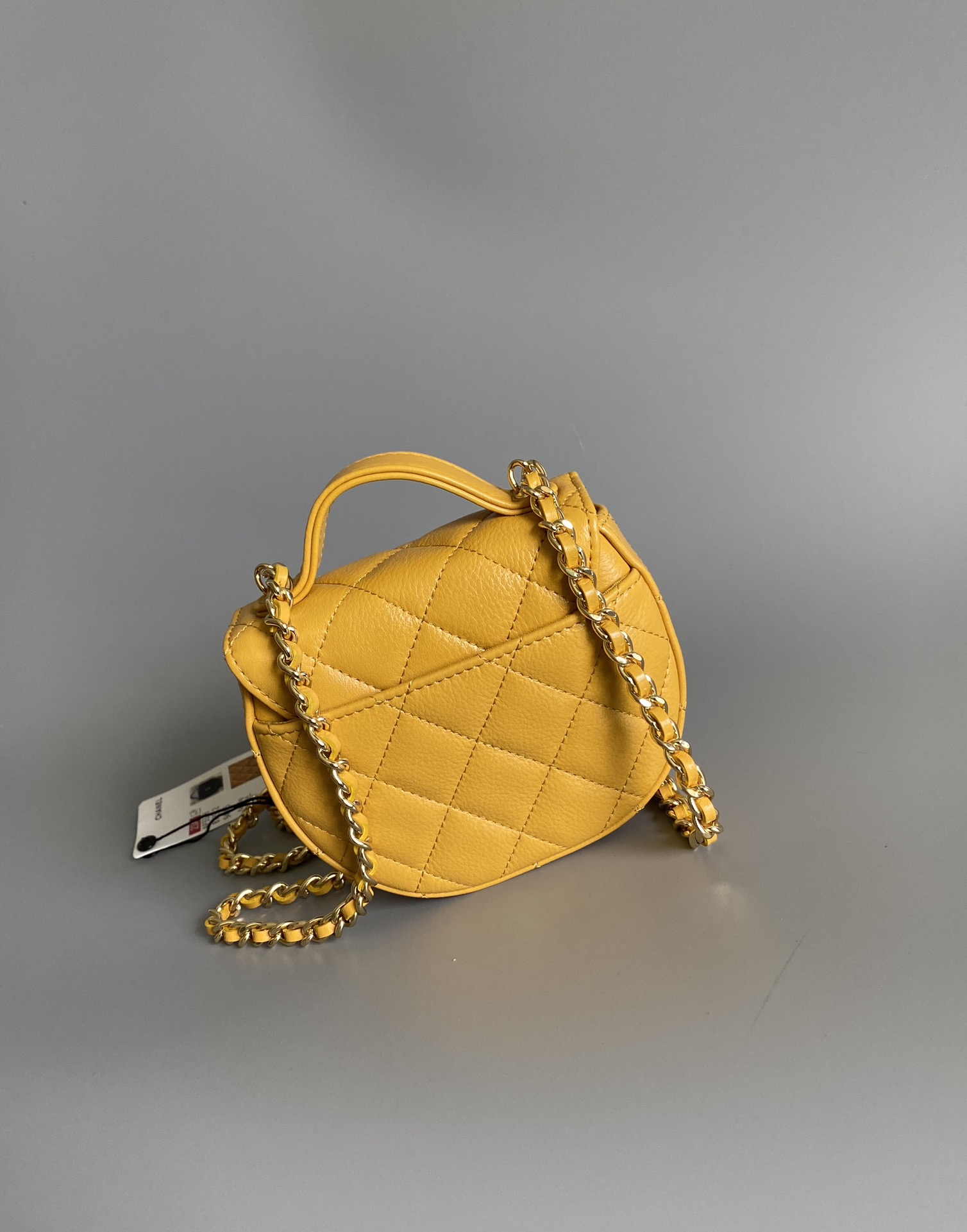 Chanel AP3378 Mini Clutch With Chain Shiny Aged Calfskin Gold-Tone Metal Yellow