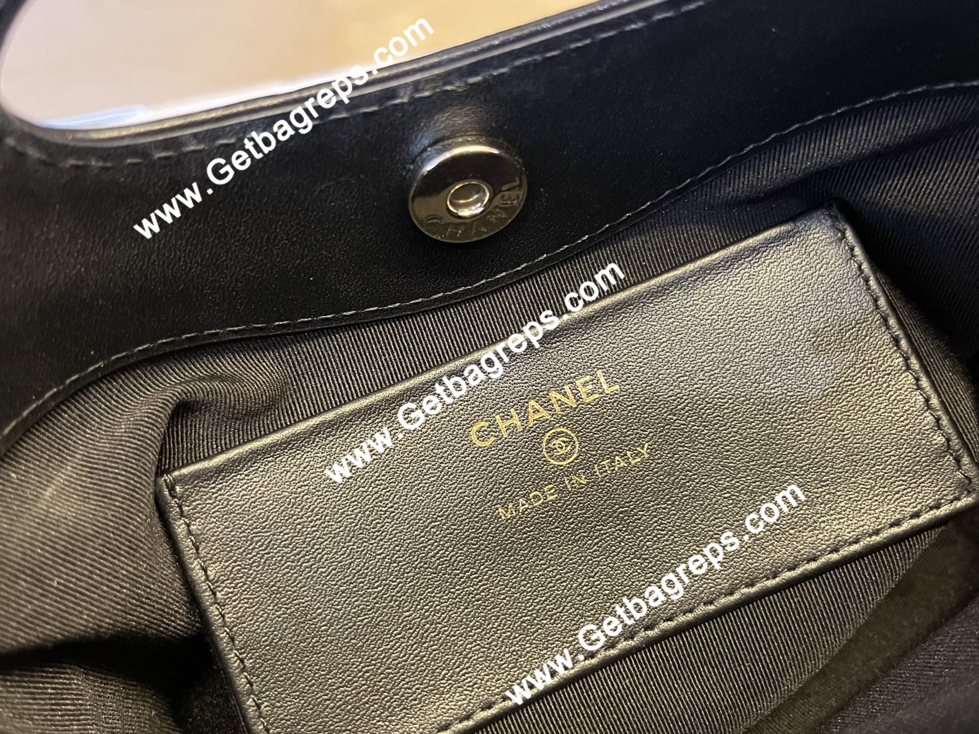 Chanel AP3656  31 Mini Shopping Bag Black with White