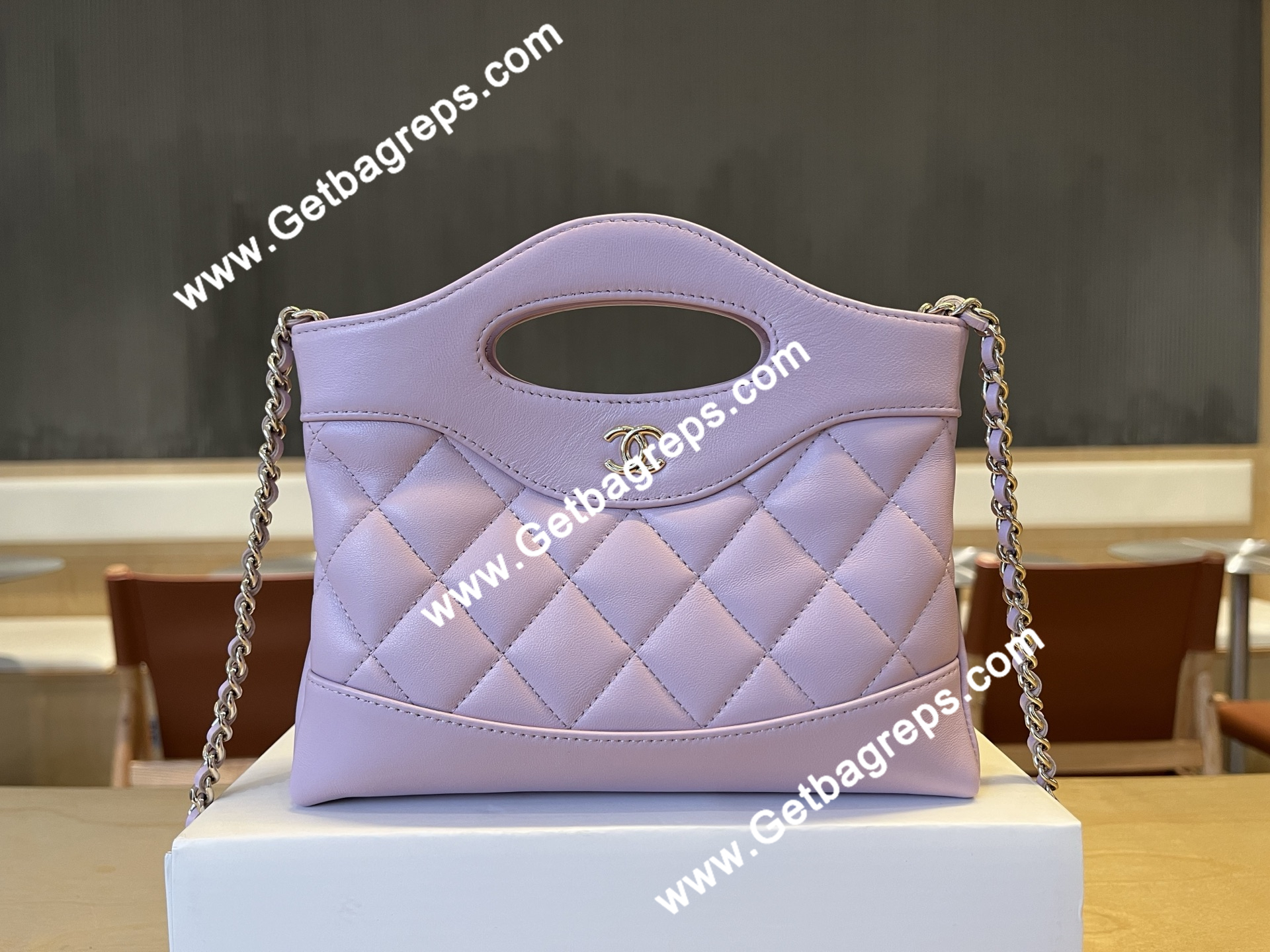 Chanel AP3656  31 Mini Shopping Bag Purple