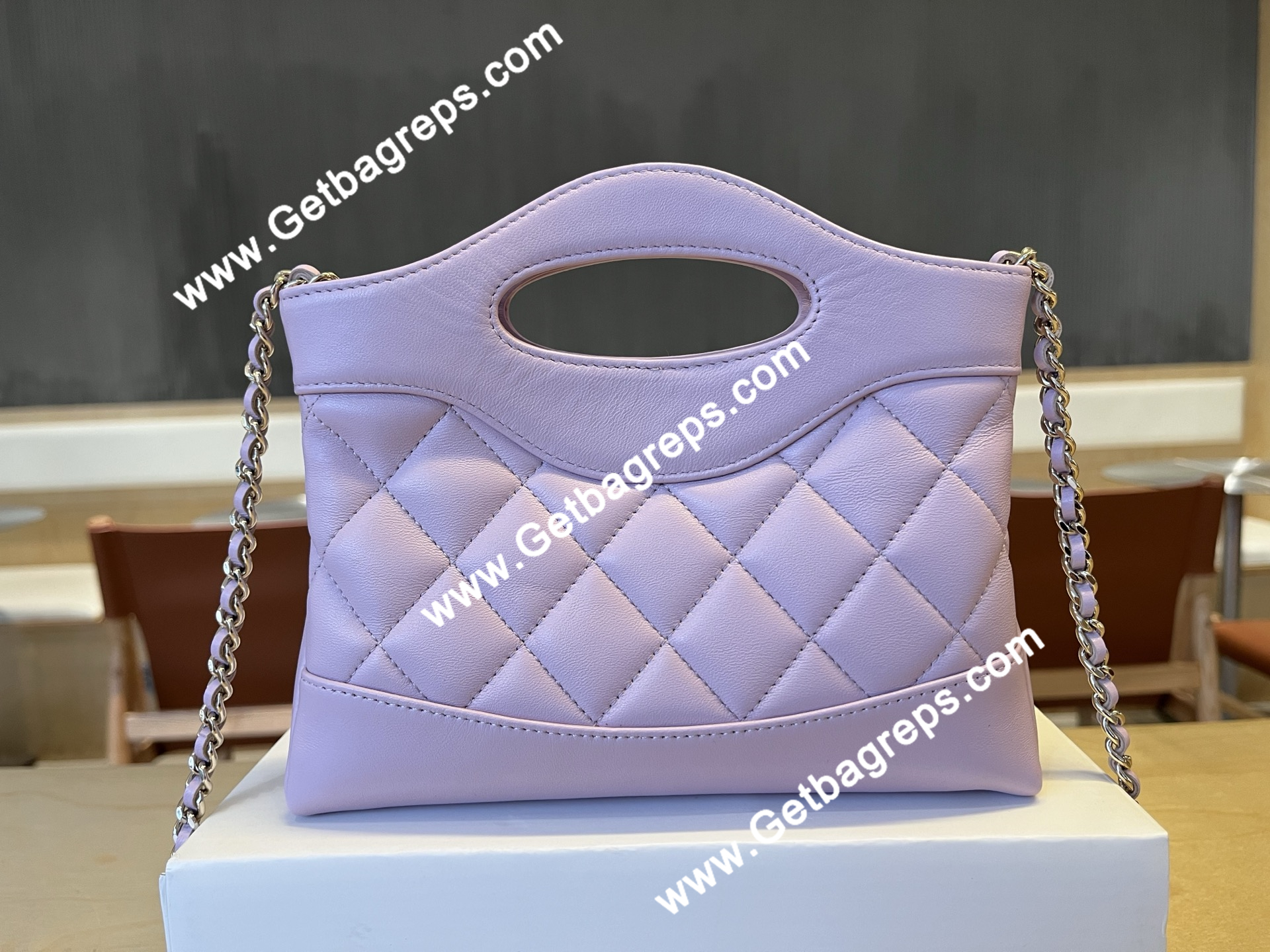 Chanel AP3656  31 Mini Shopping Bag Purple