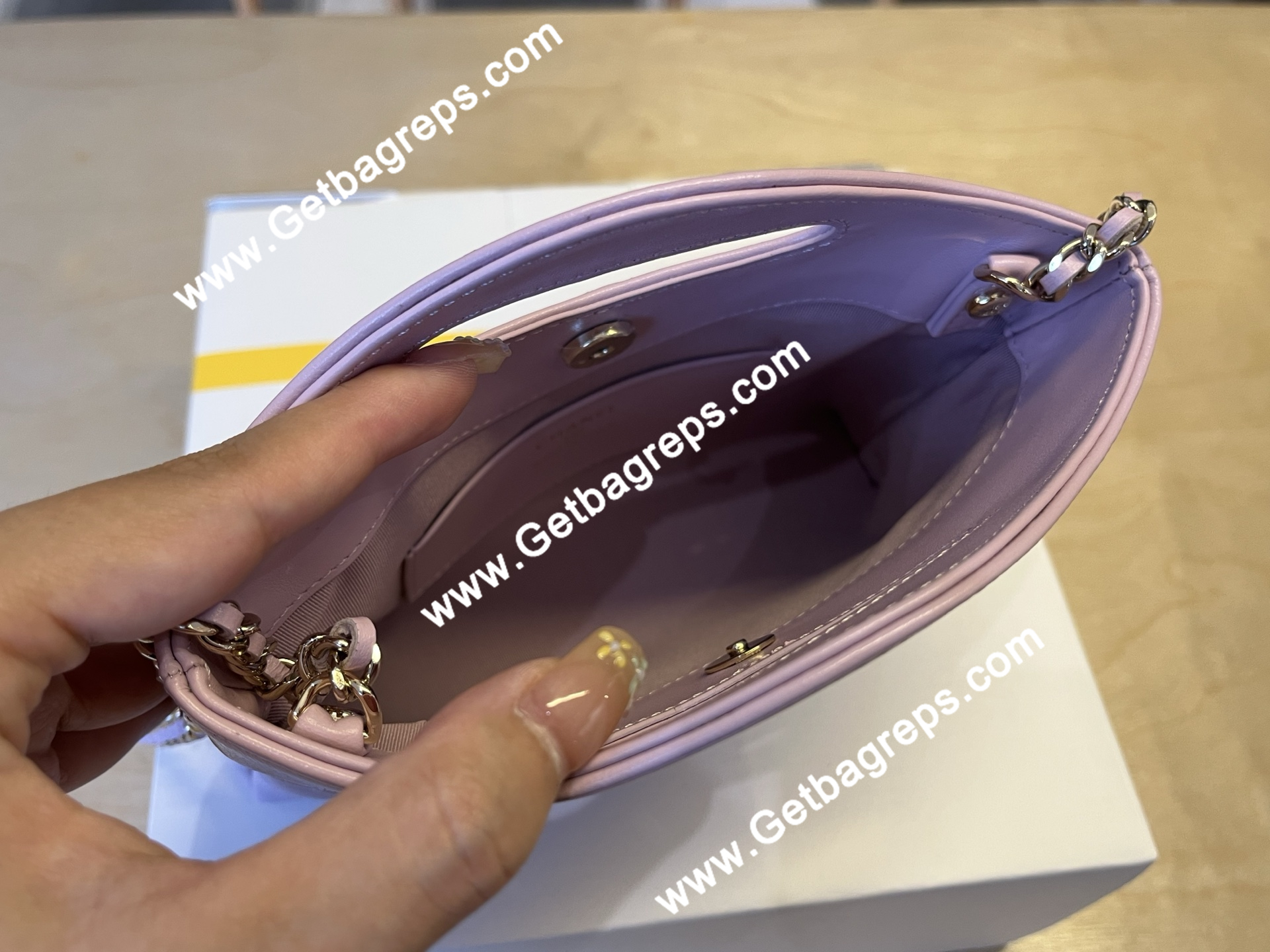 Chanel AP3656  31 Mini Shopping Bag Purple