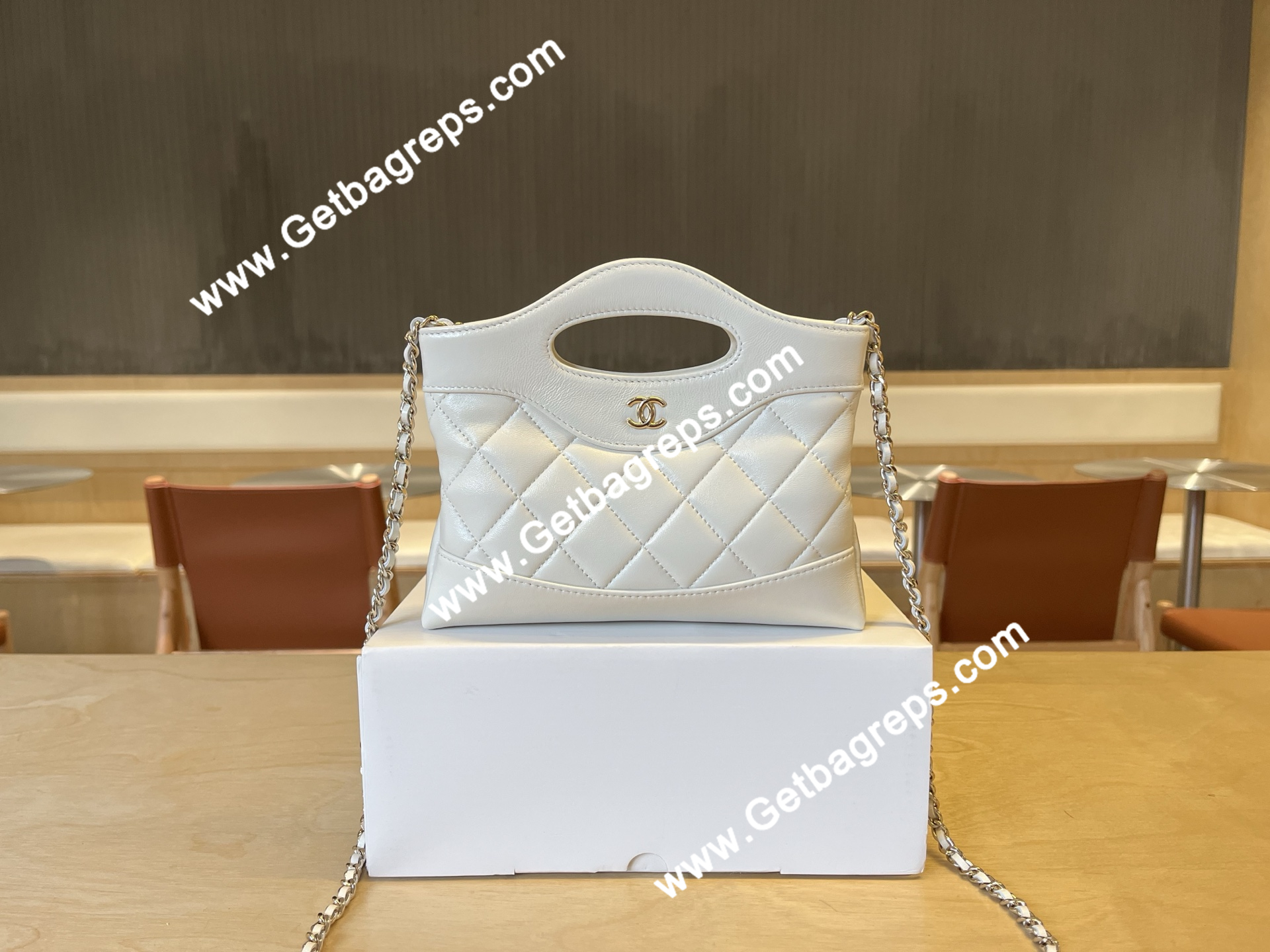 Chanel AP3656  31 Mini Shopping Bag White
