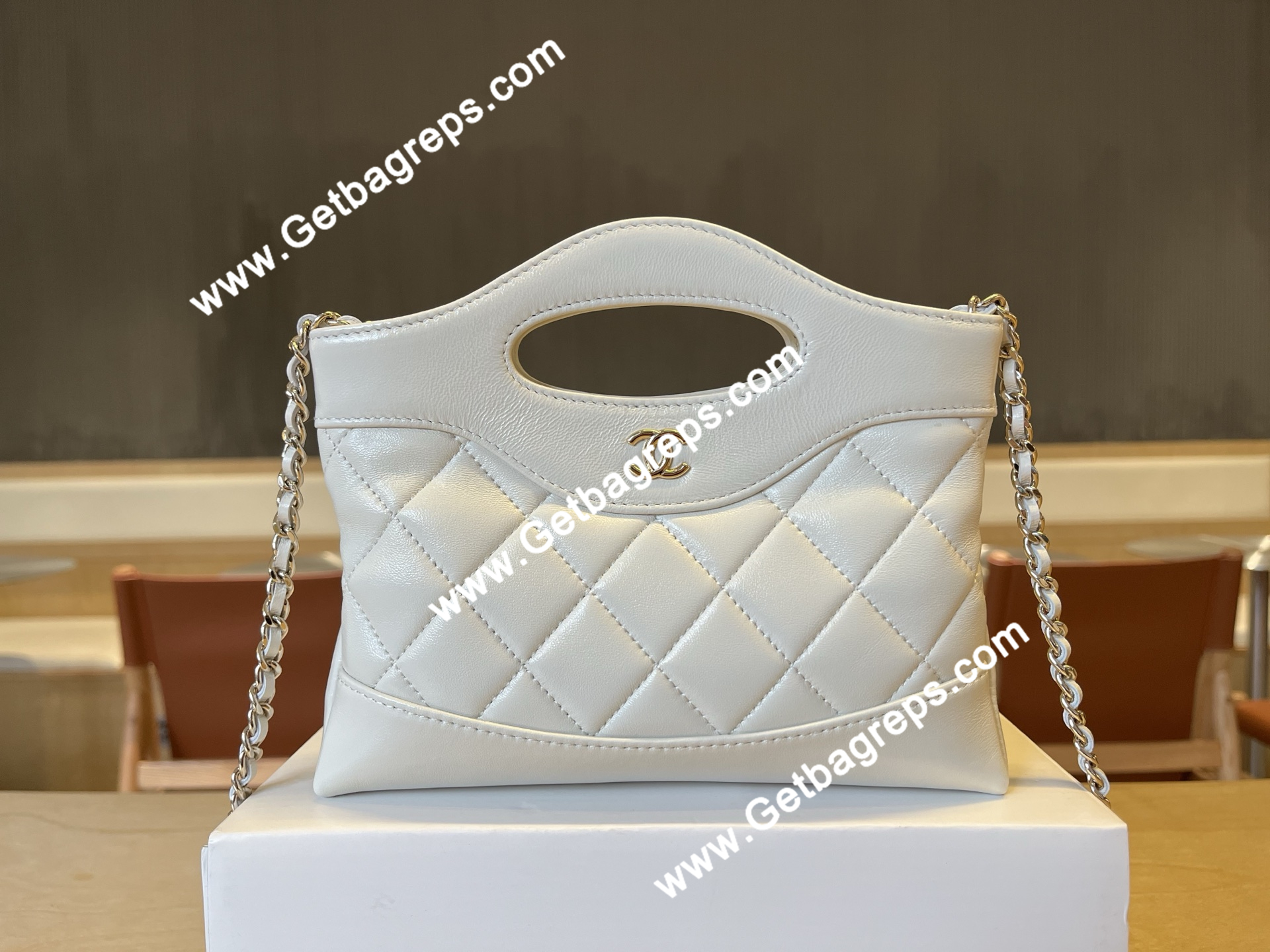 Chanel AP3656  31 Mini Shopping Bag White