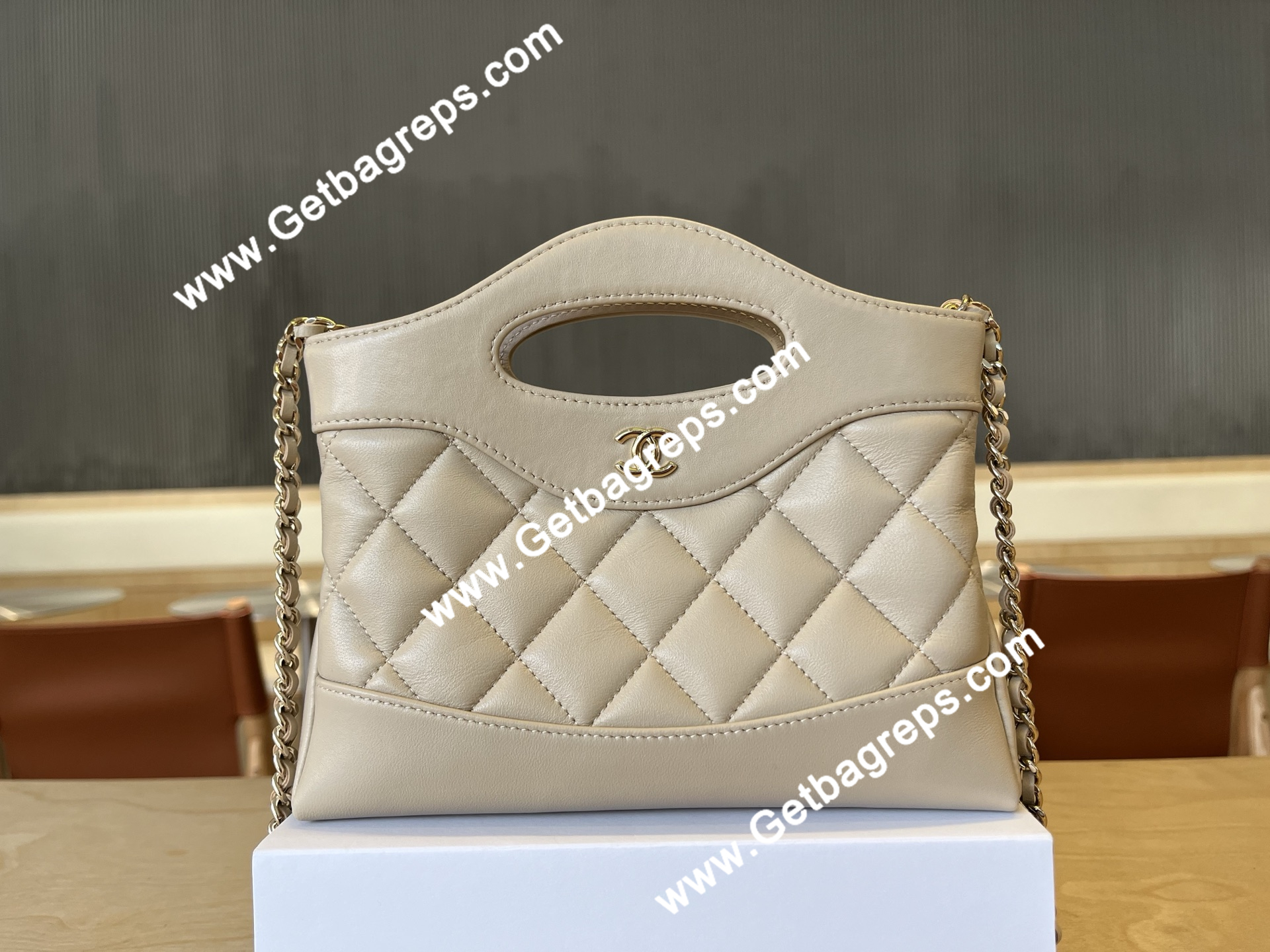 Chanel AP3656 31 Mini Shopping Bag Beige