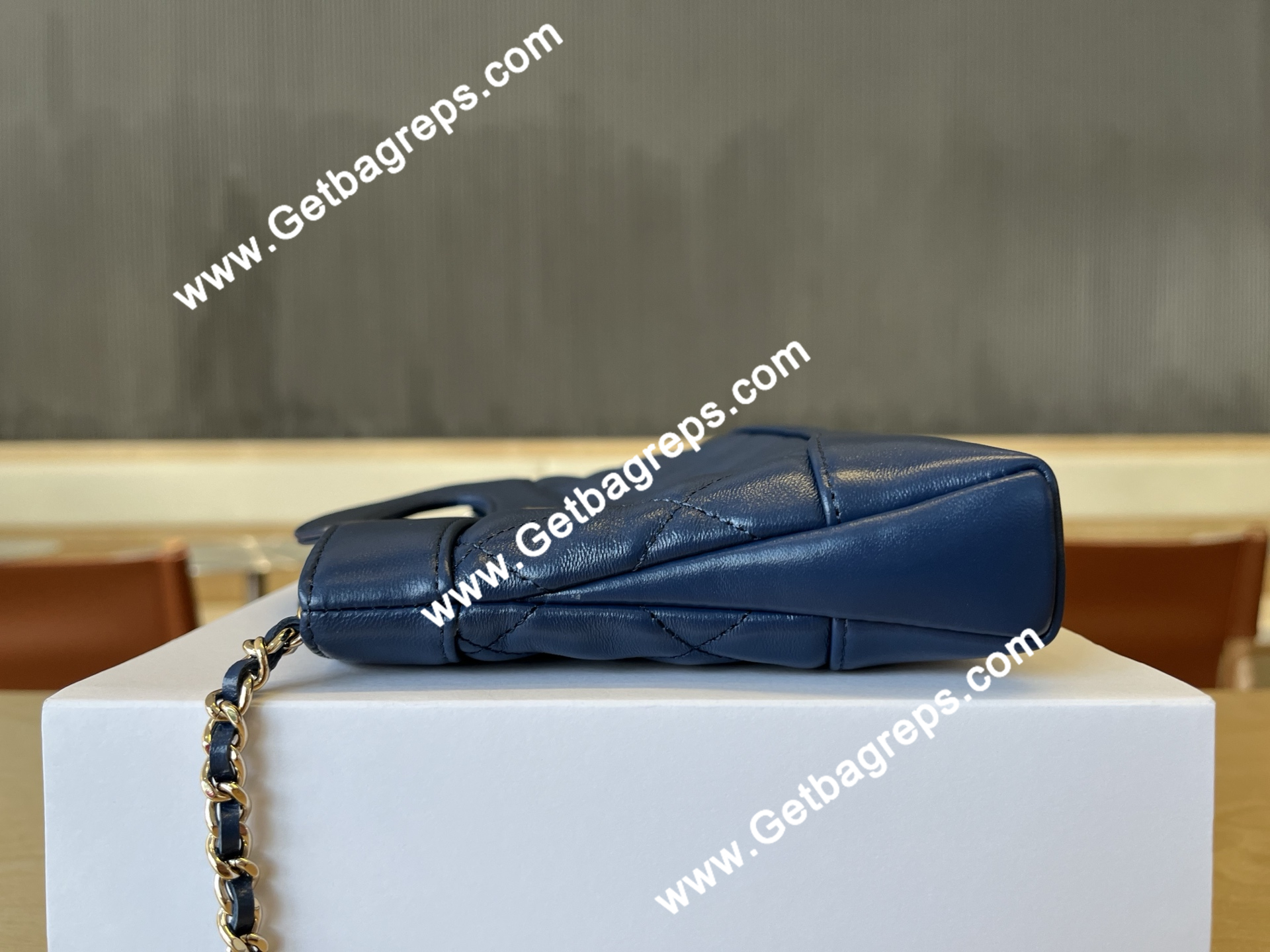 Chanel AP3656 31 Mini Shopping Bag Blue