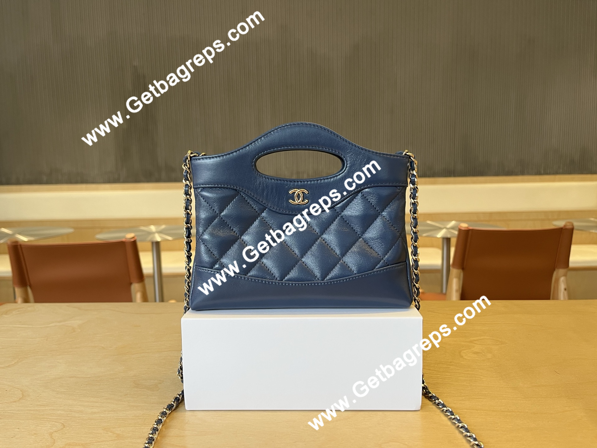 Chanel AP3656 31 Mini Shopping Bag Blue