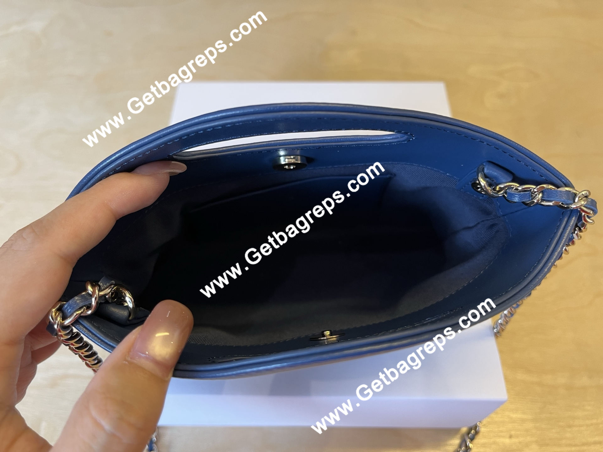Chanel AP3656 31 Mini Shopping Bag Blue