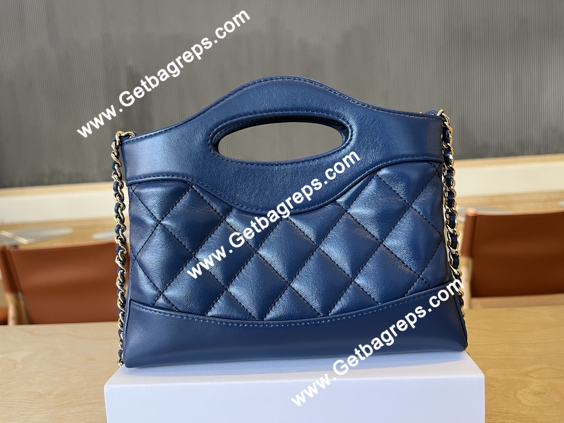 Chanel AP3656 31 Mini Shopping Bag Blue
