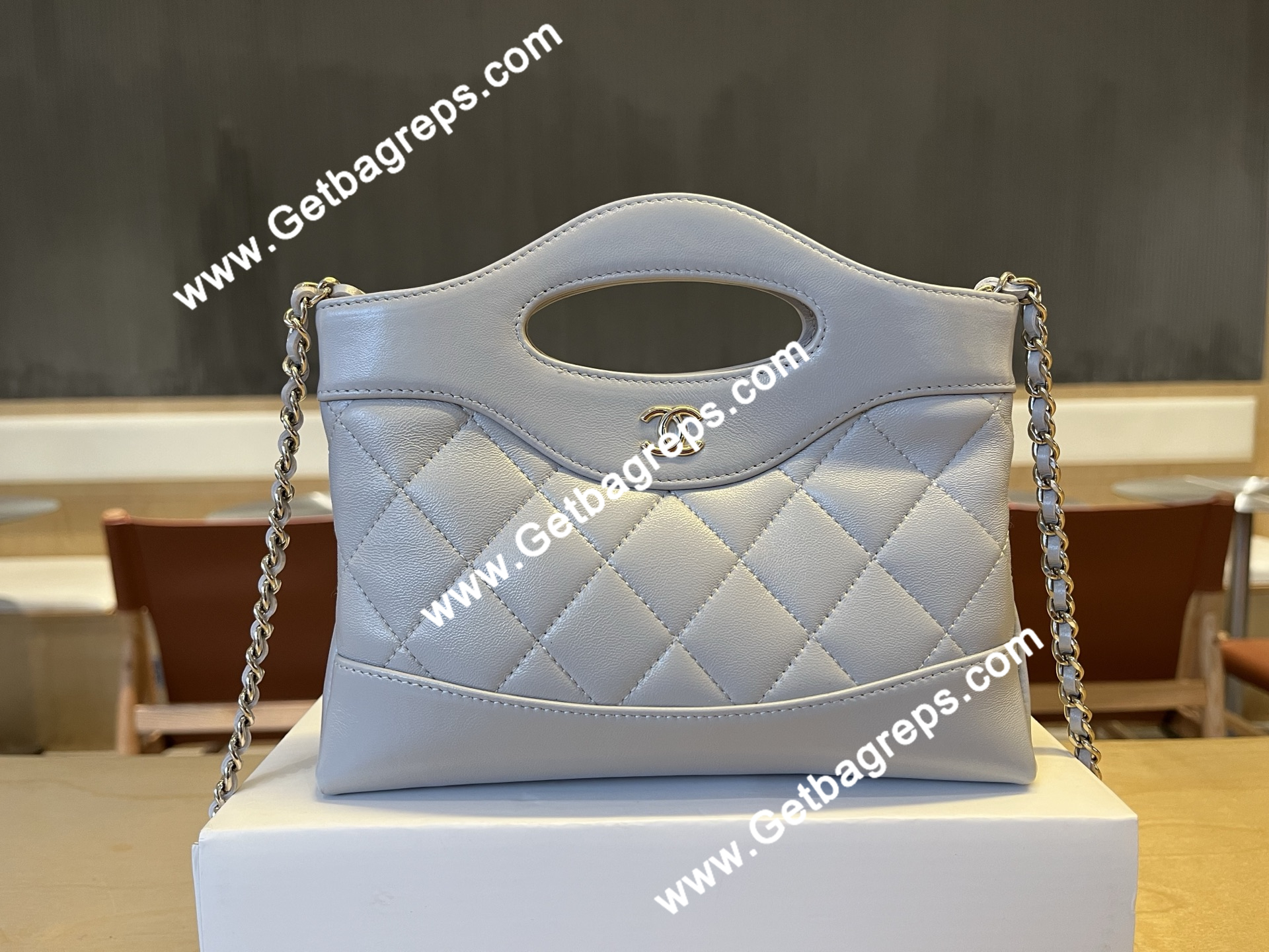 Chanel AP3656 31 Mini Shopping Bag Grey
