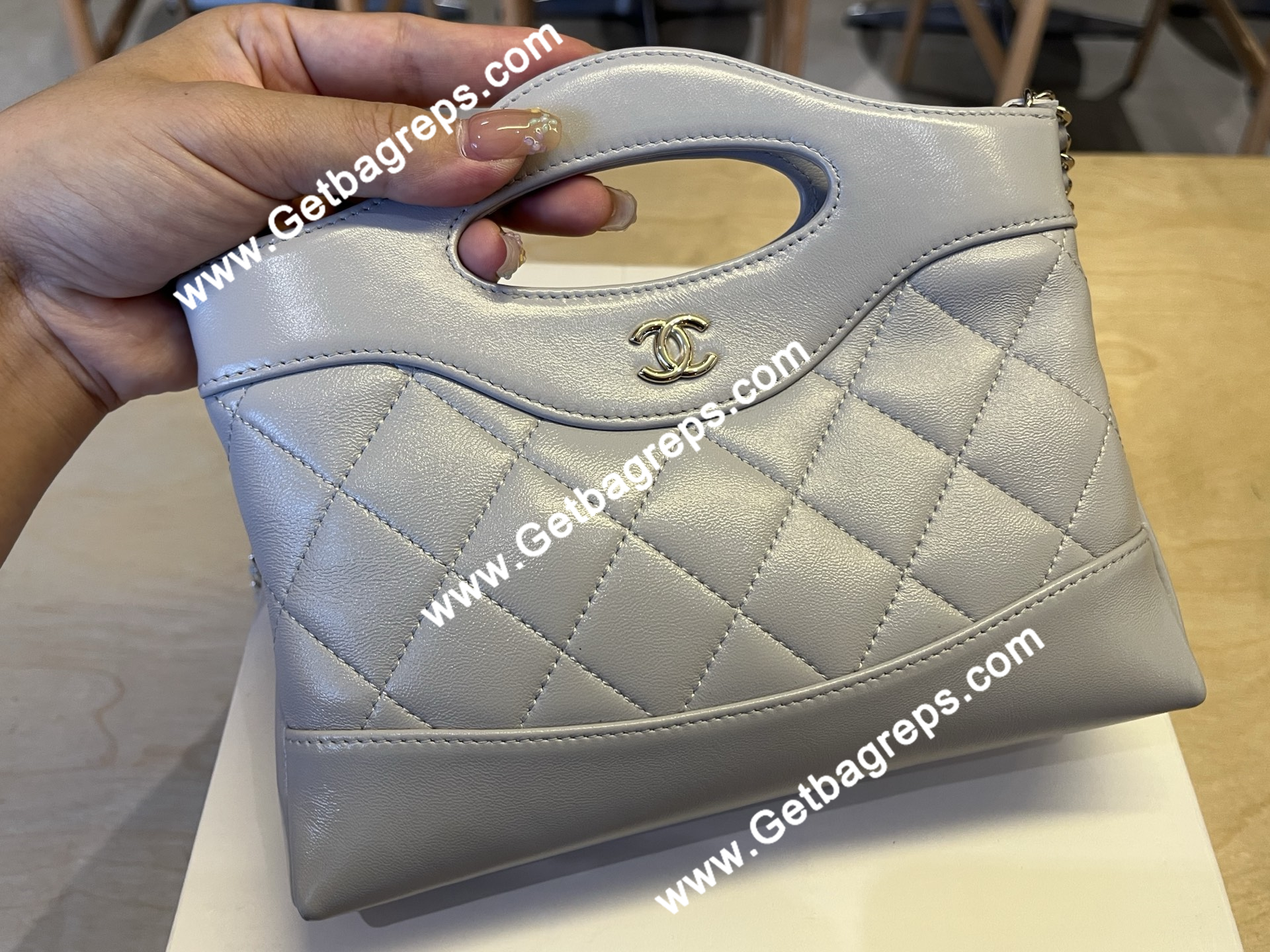 Chanel AP3656 31 Mini Shopping Bag Grey