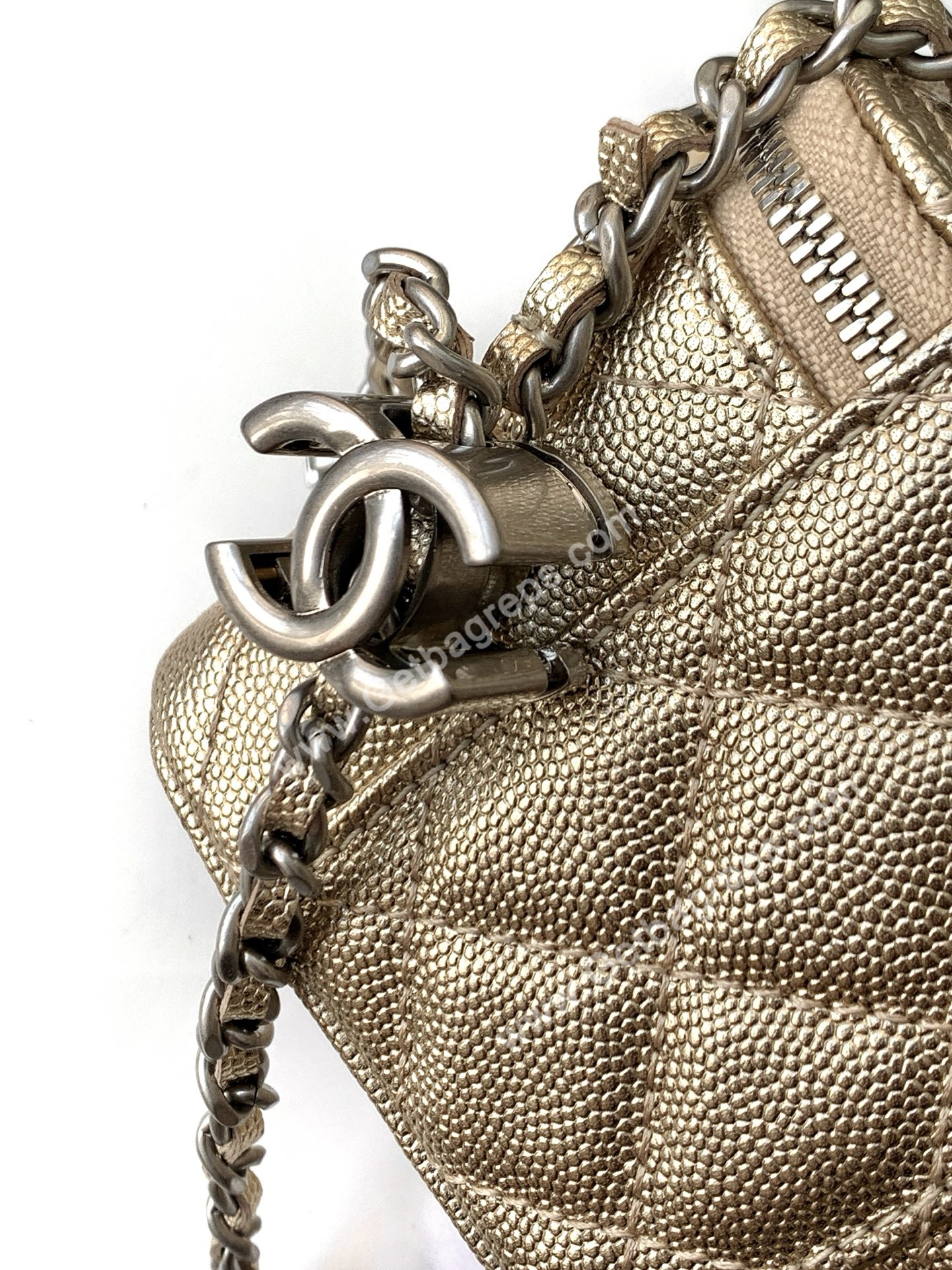 Chanel AP3940 Caviar Vanity Bag Gold