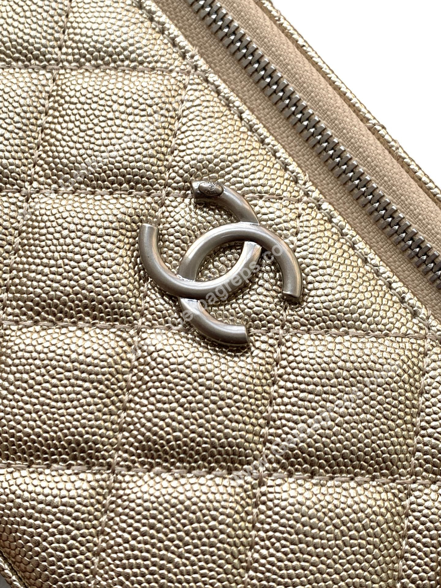 Chanel AP3940 Caviar Vanity Bag Gold
