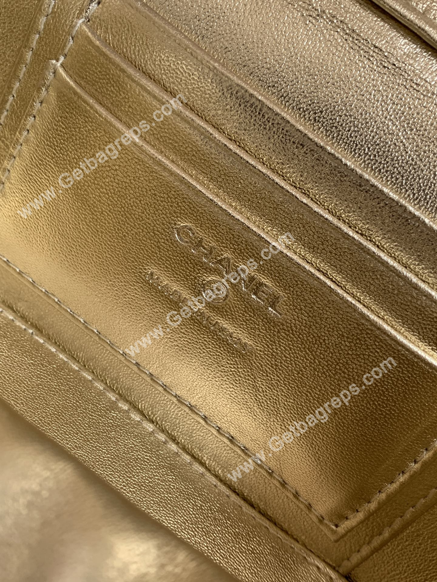 Chanel AP3940 Caviar Vanity Bag Gold