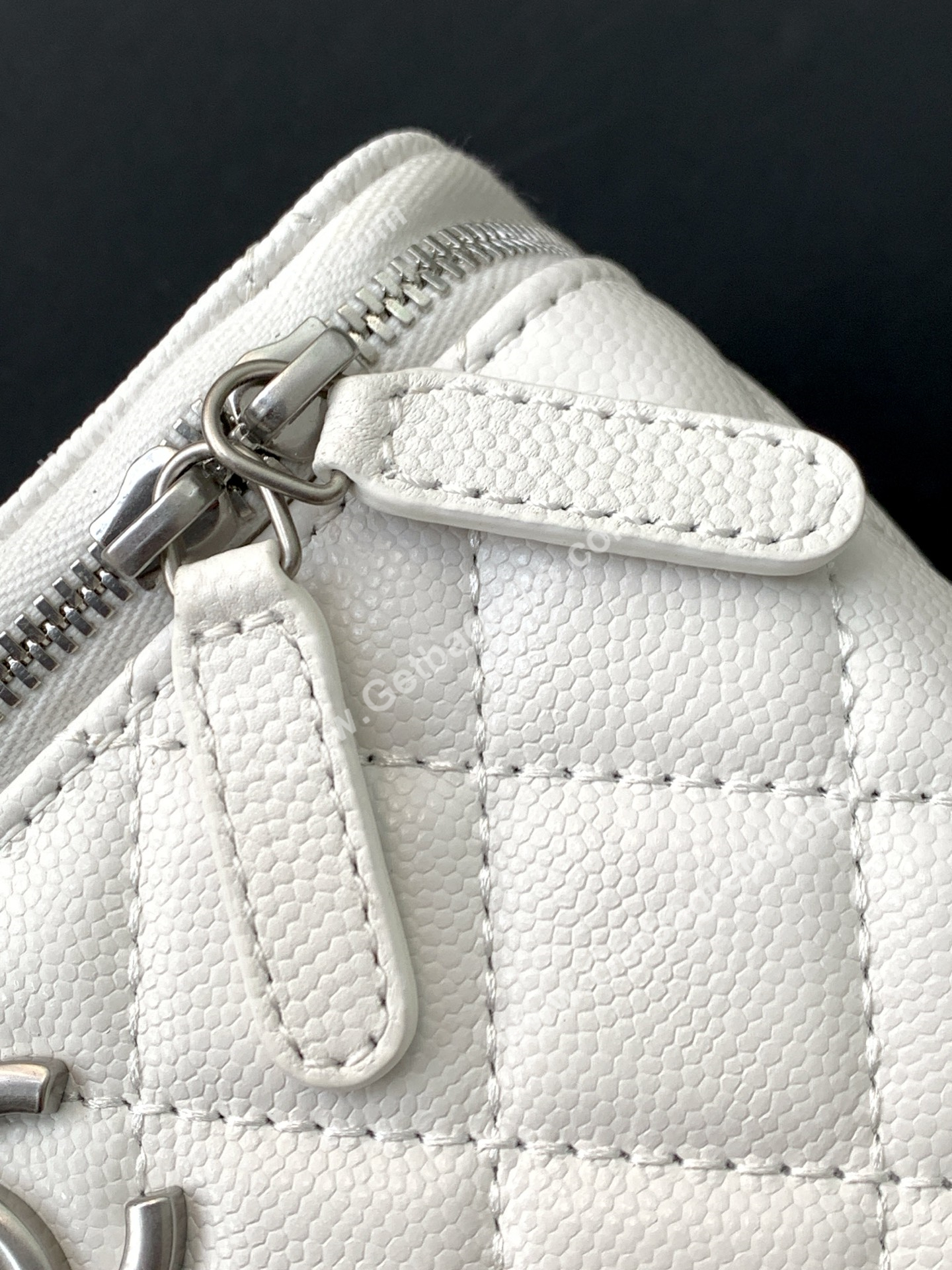 Chanel AP3940 Caviar Vanity Bag White