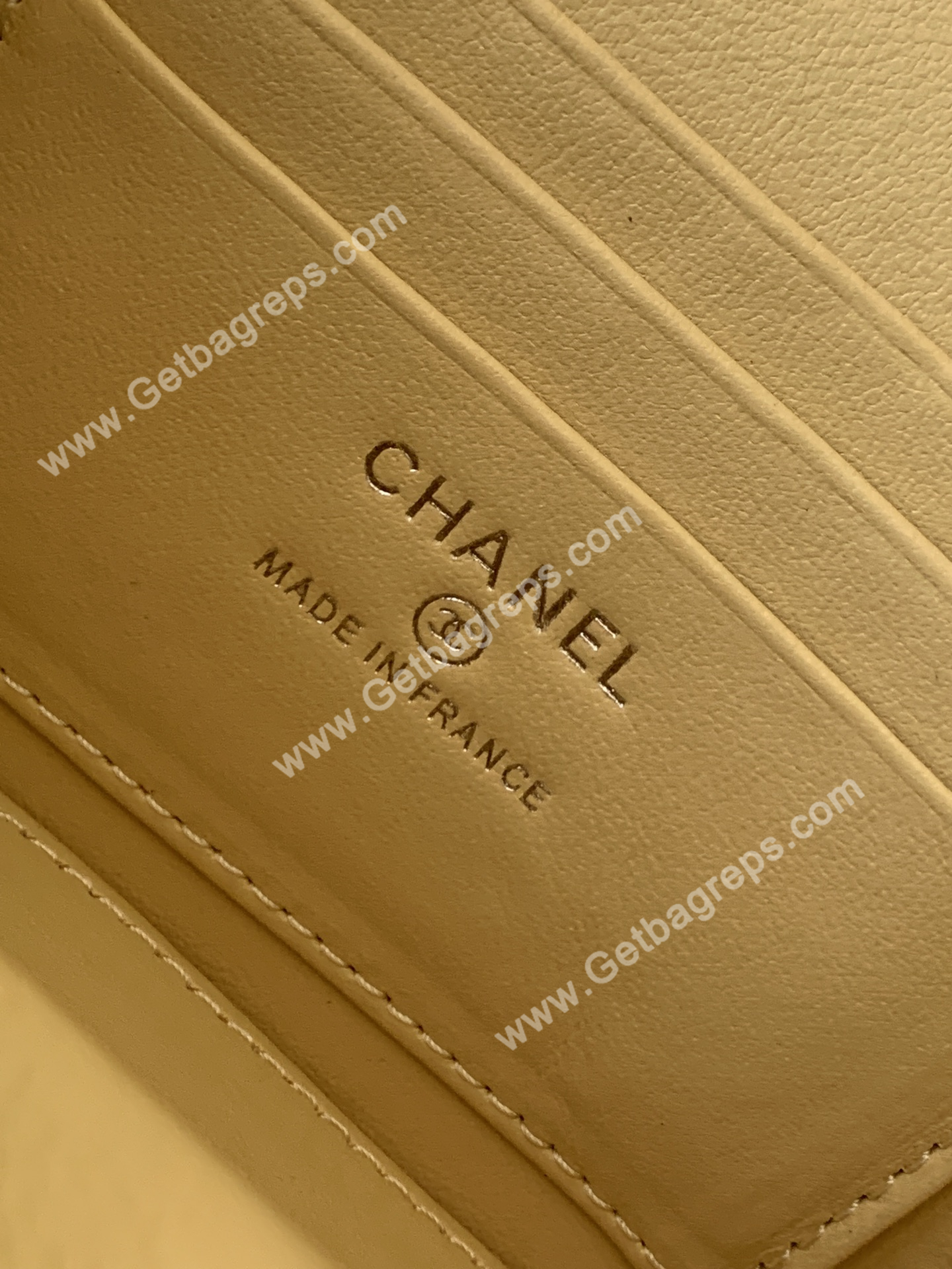 Chanel AP3940 Caviar Vanity Bag Yellow