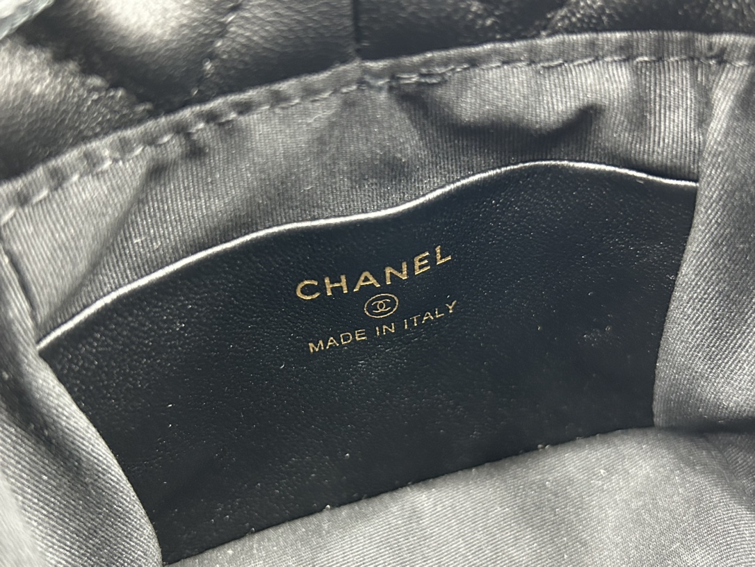 Chanel AS2750 Bucket Bag Black Leather