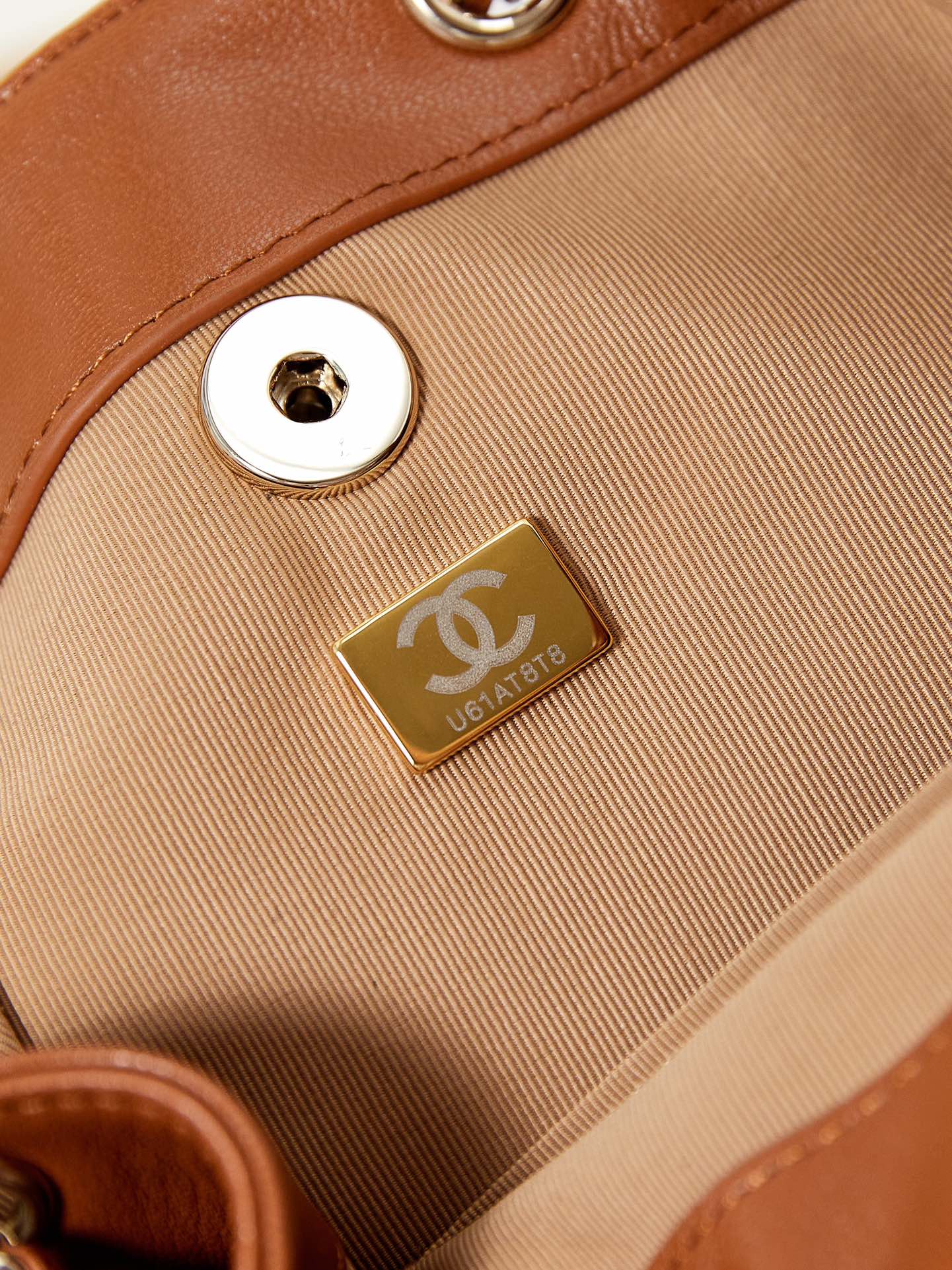 Chanel AS2908 Matelasse Chain Backpack Caramel