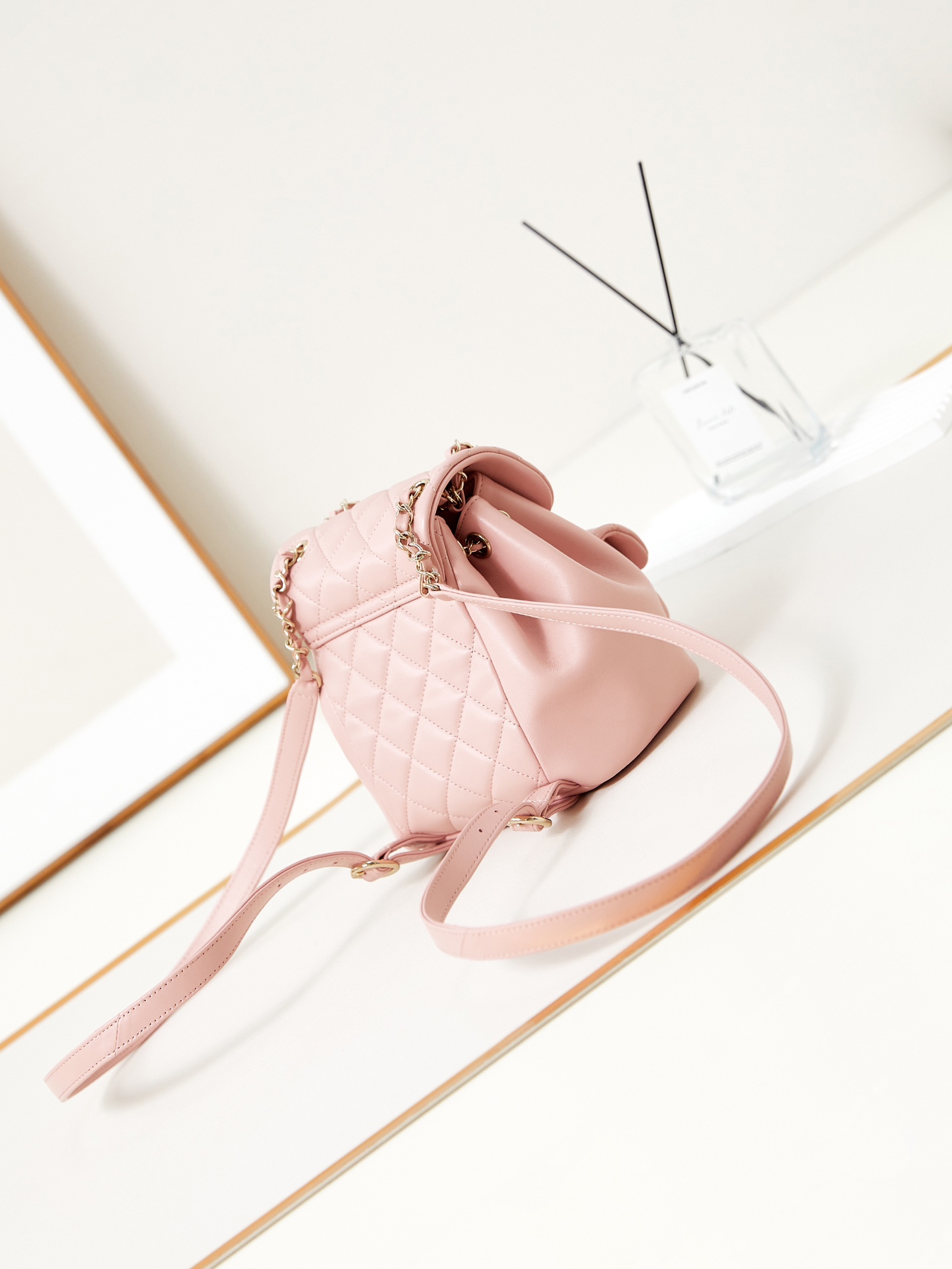 Chanel AS2908 Matelasse Chain Backpack Pink-1