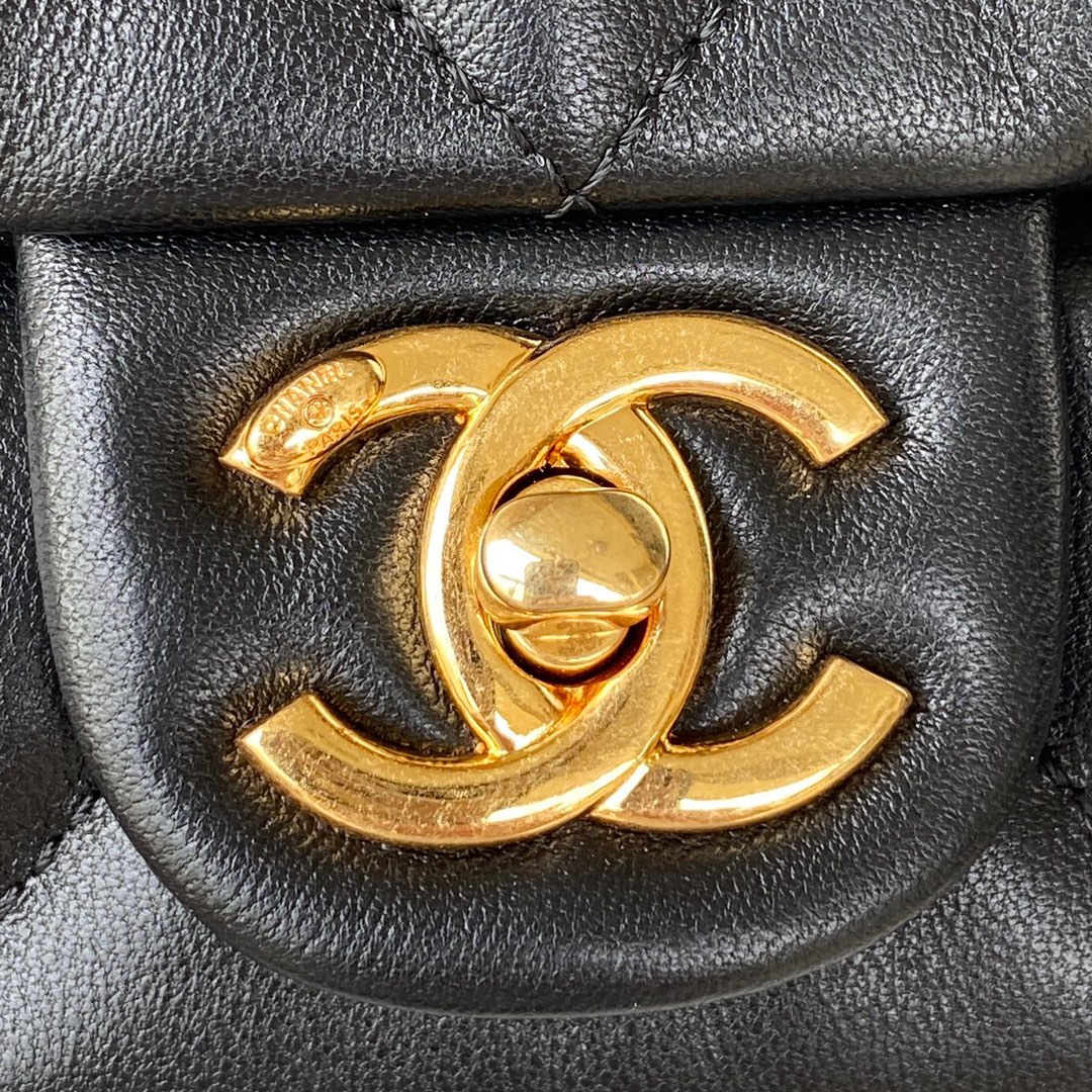 Chanel AS3498 Small Leather Chain Bag Black