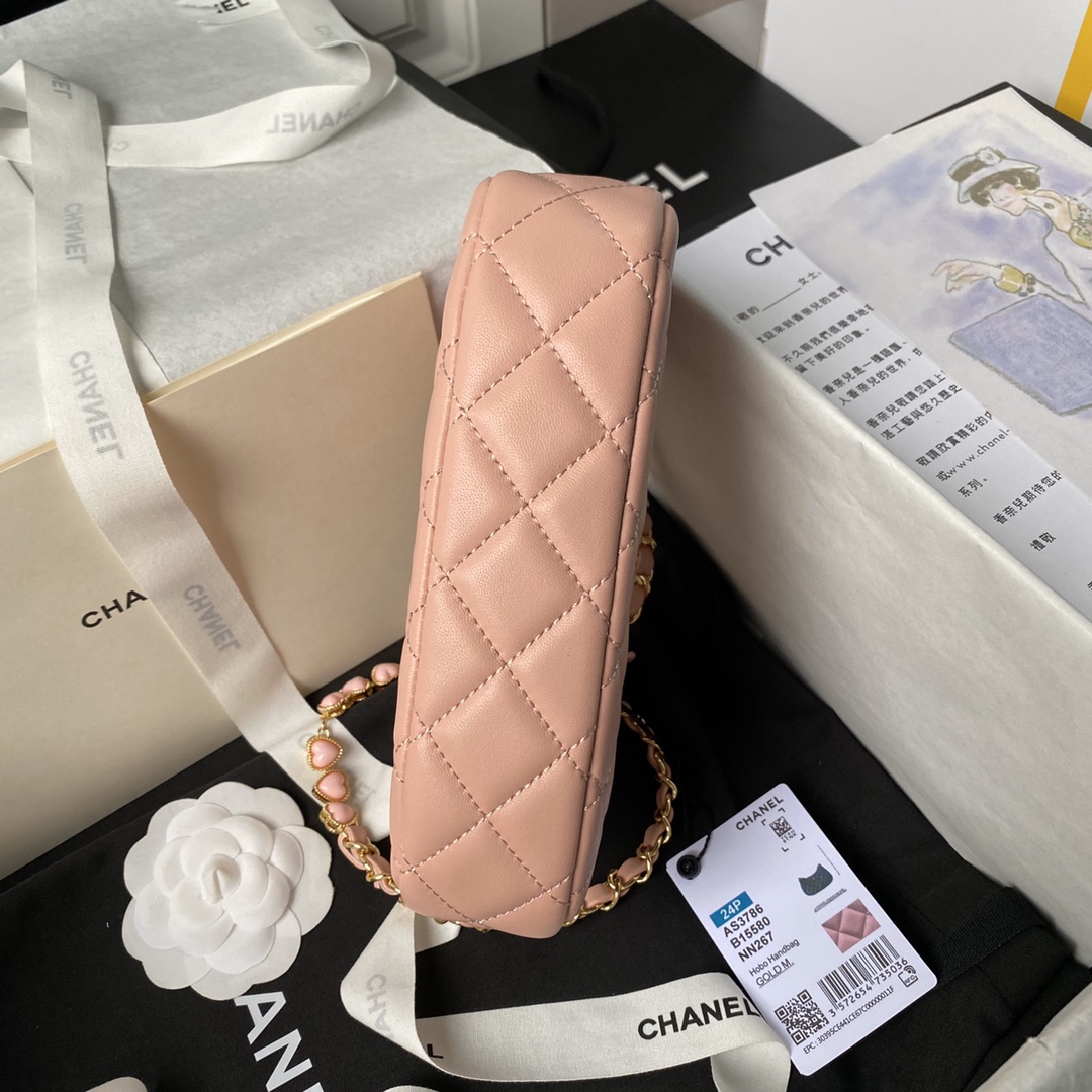 Chanel AS3786 24P Hobo Bag Pink