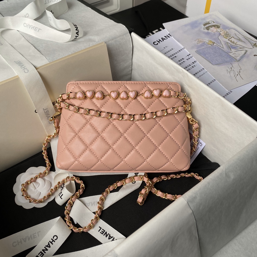 Chanel AS3787 24P Hobo Bag Pink