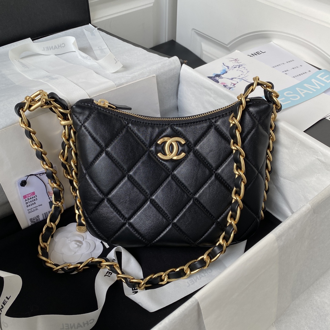 Chanel AS4443 Hobo Black Bag