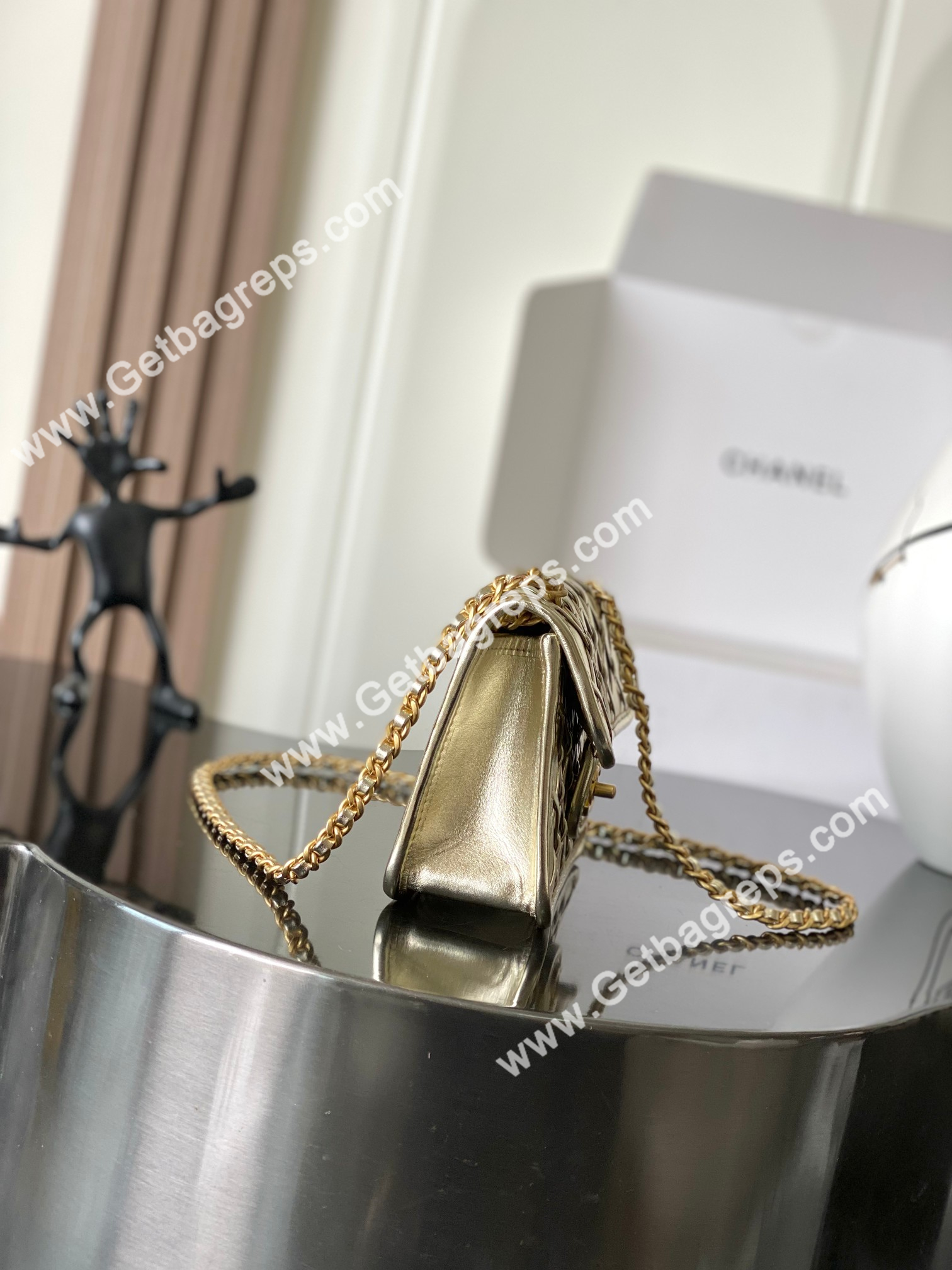 Chanel AS4797 Mini Flap Bag Gold