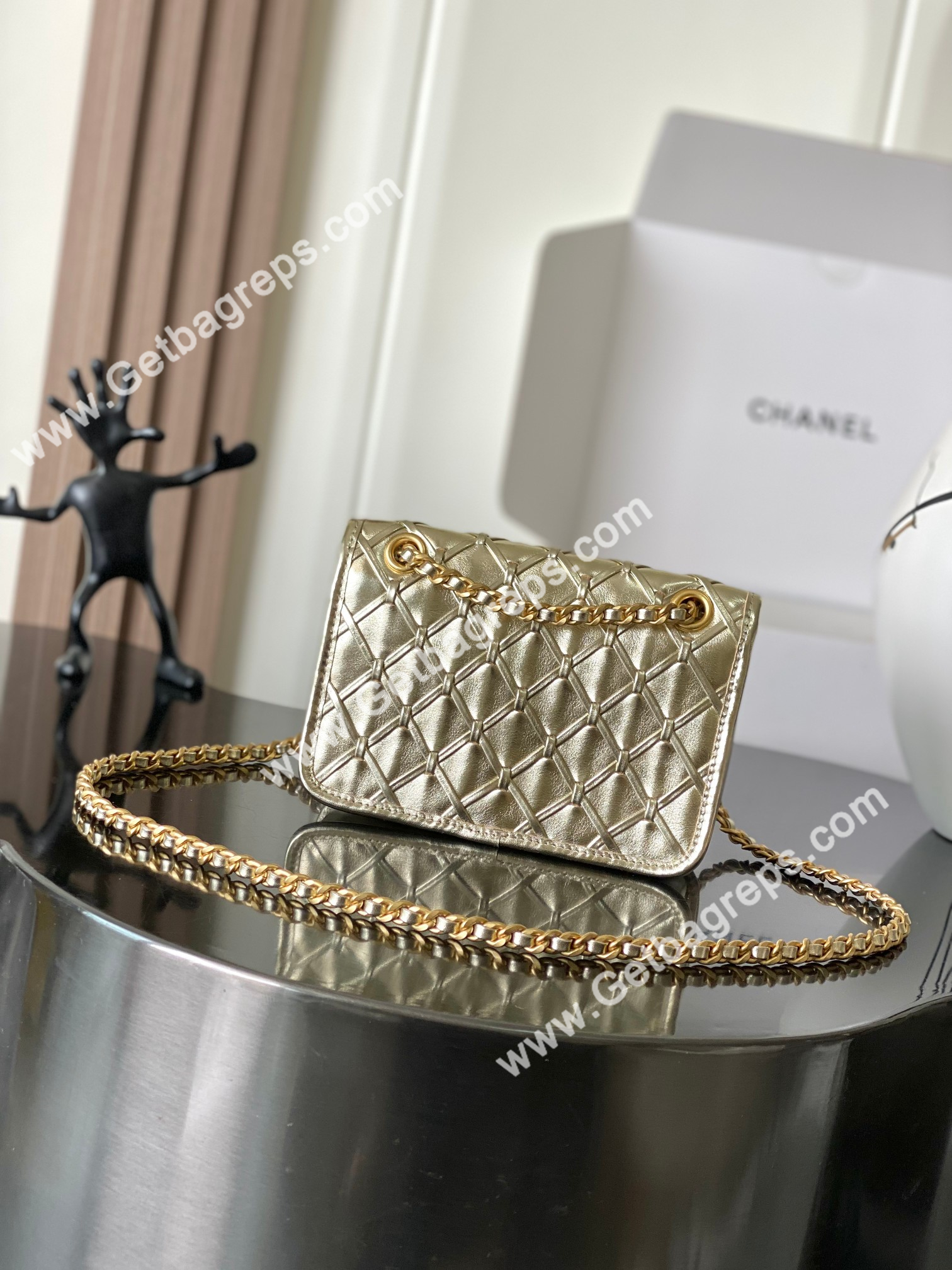 Chanel AS4797 Mini Flap Bag Gold