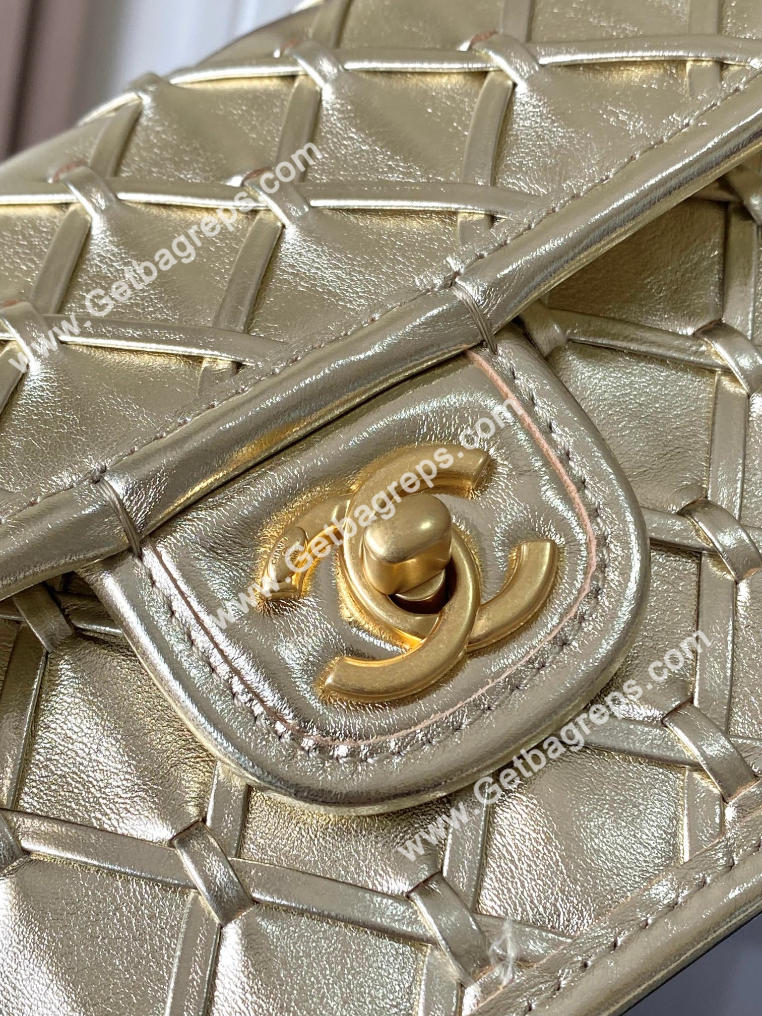 Chanel AS4797 Mini Flap Bag Gold