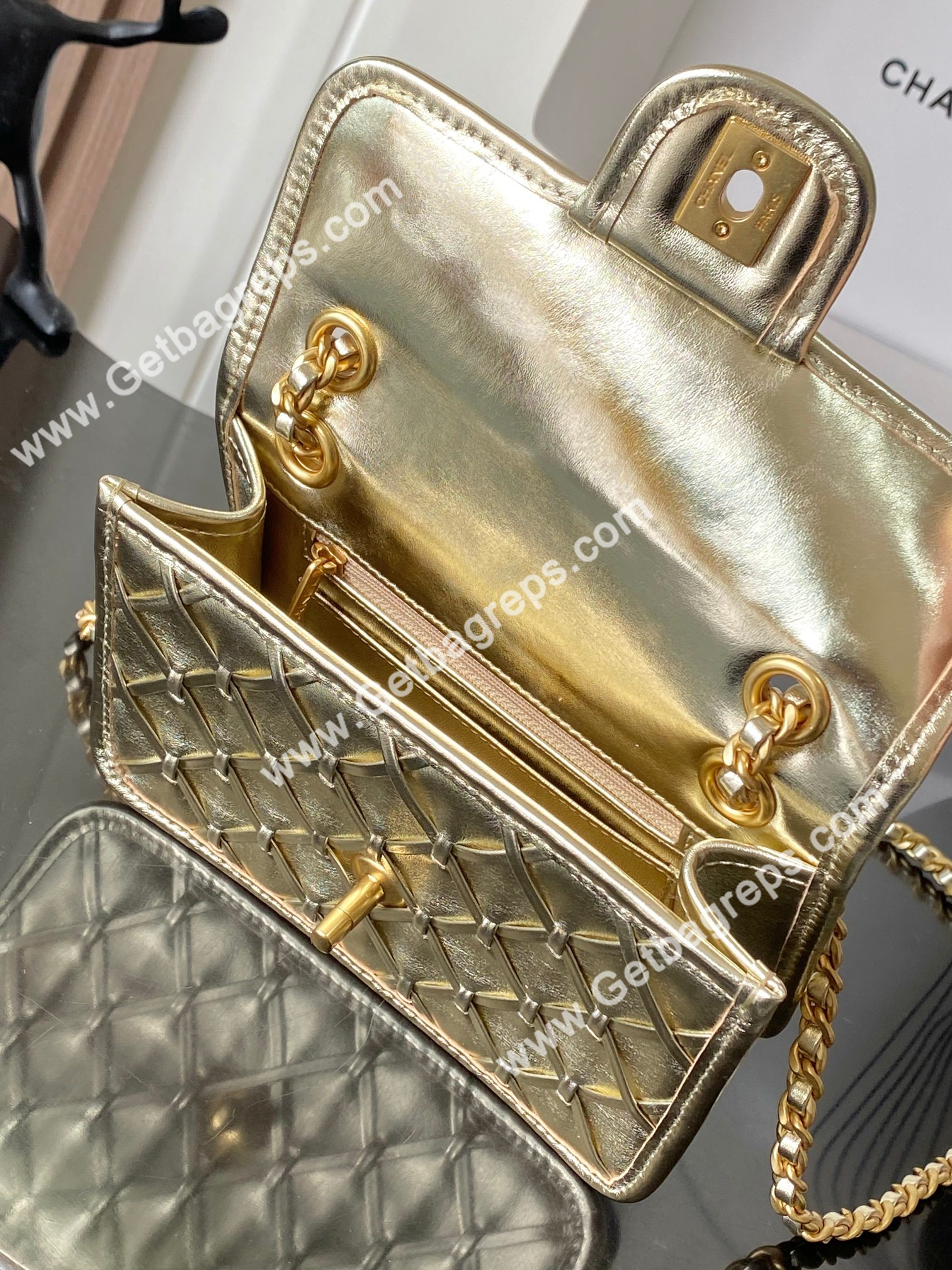 Chanel AS4797 Mini Flap Bag Gold