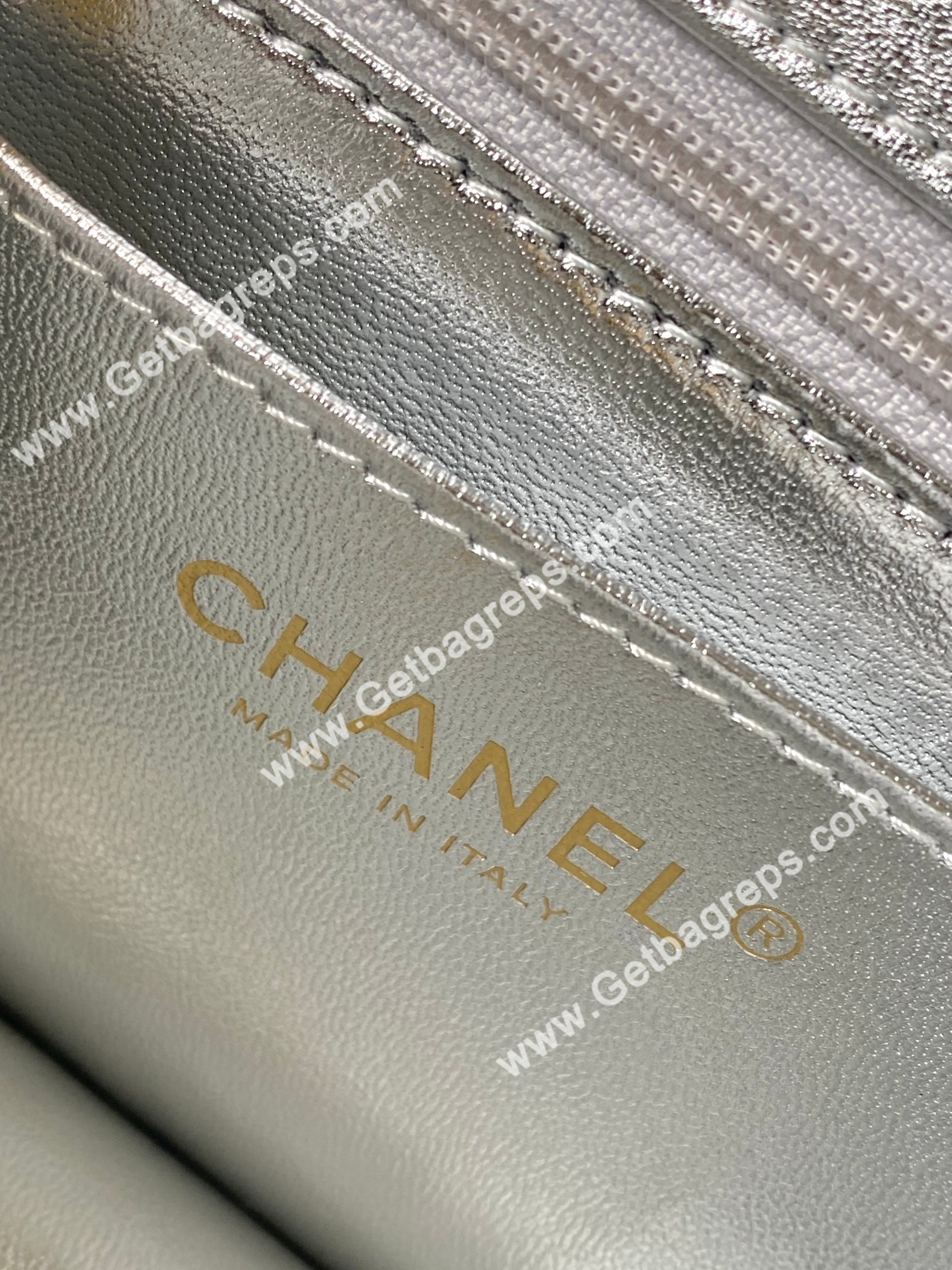 Chanel AS4797 Mini Flap Bag Silver