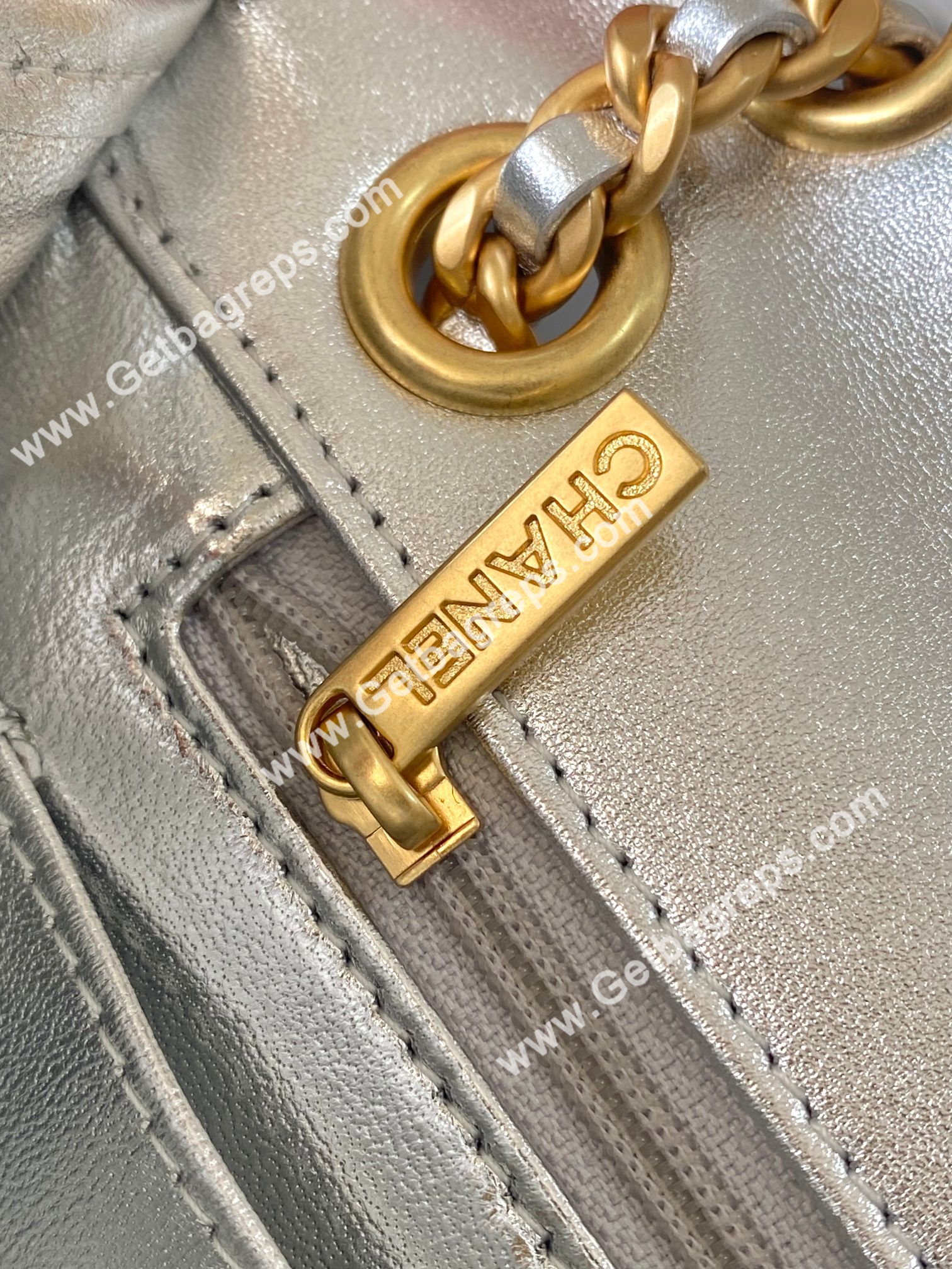 Chanel AS4797 Mini Flap Bag Silver