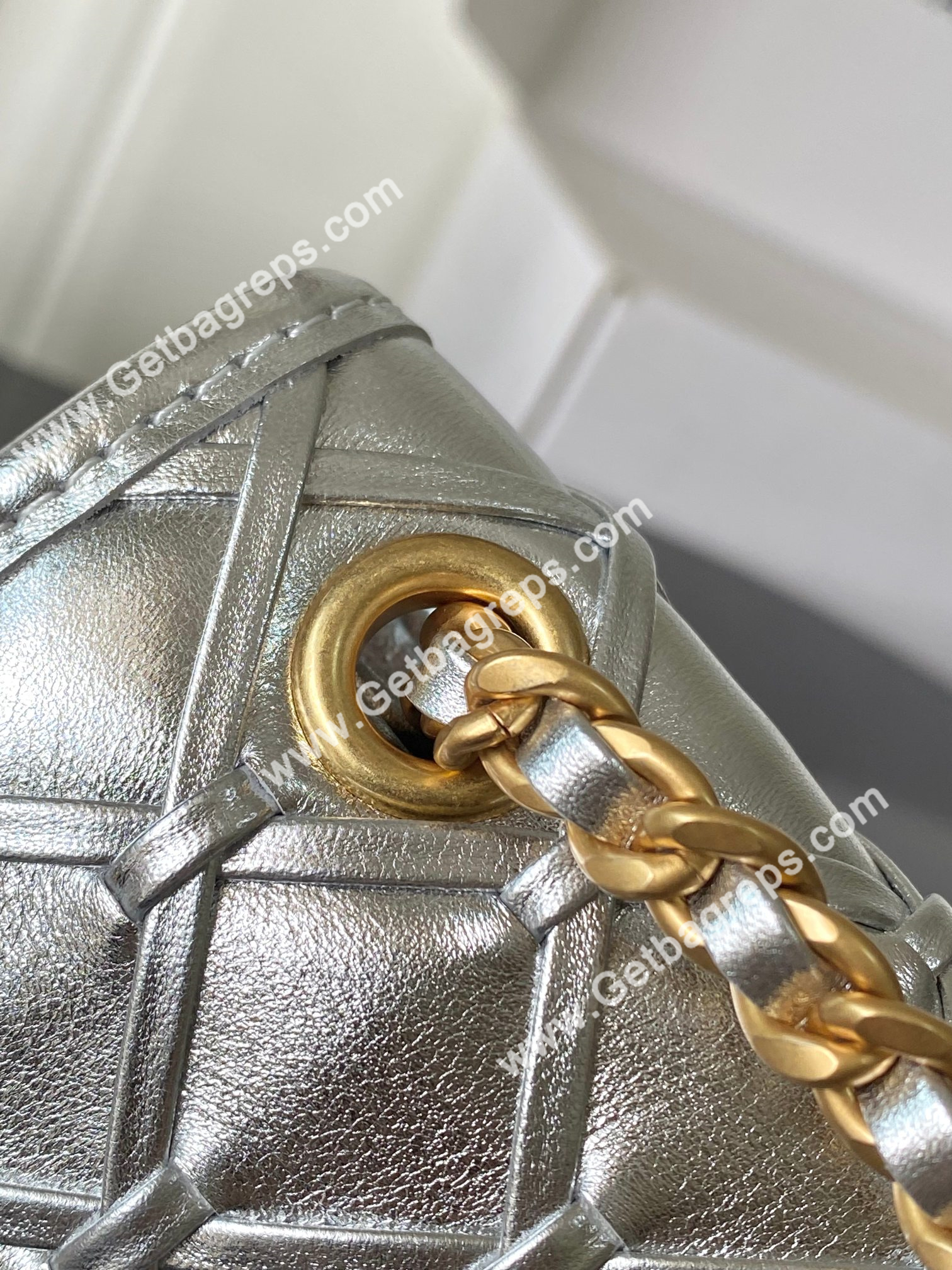 Chanel AS4797 Mini Flap Bag Silver