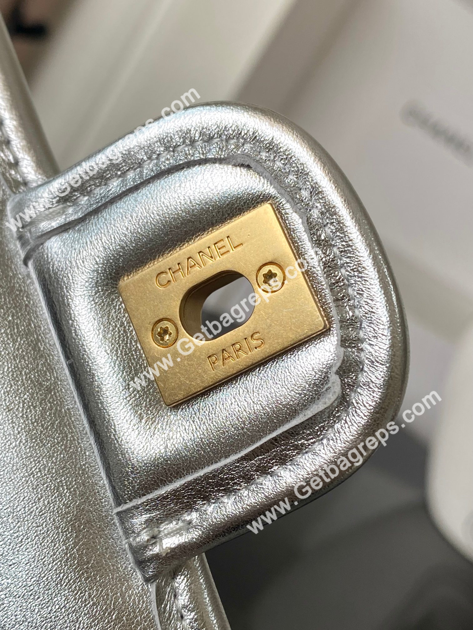 Chanel AS4797 Mini Flap Bag Silver