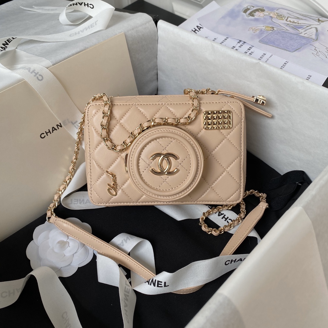 Chanel AS4817 Camera Bags Beigt