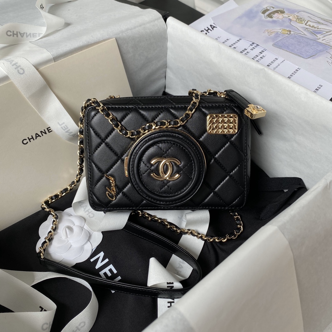 Chanel AS4817 Camera Bags Black