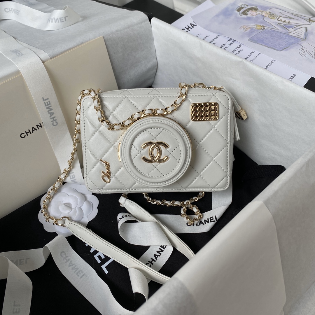 Chanel AS4817 Camera Bags White
