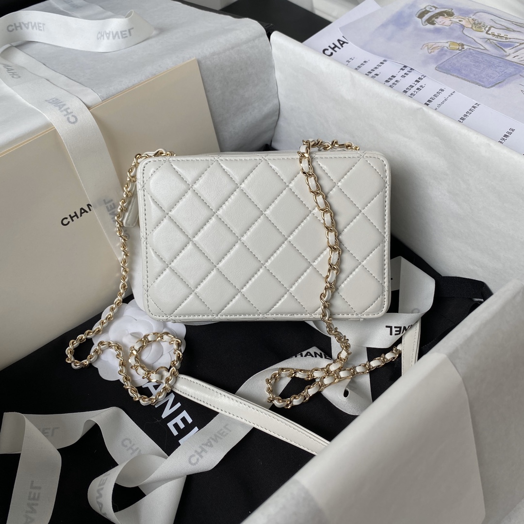 Chanel AS4817 Camera Bags White