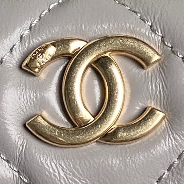 Chanel AS4933 Bowling Bag Shiny Crumpled Lambskin Gold-Tone Metal Gary