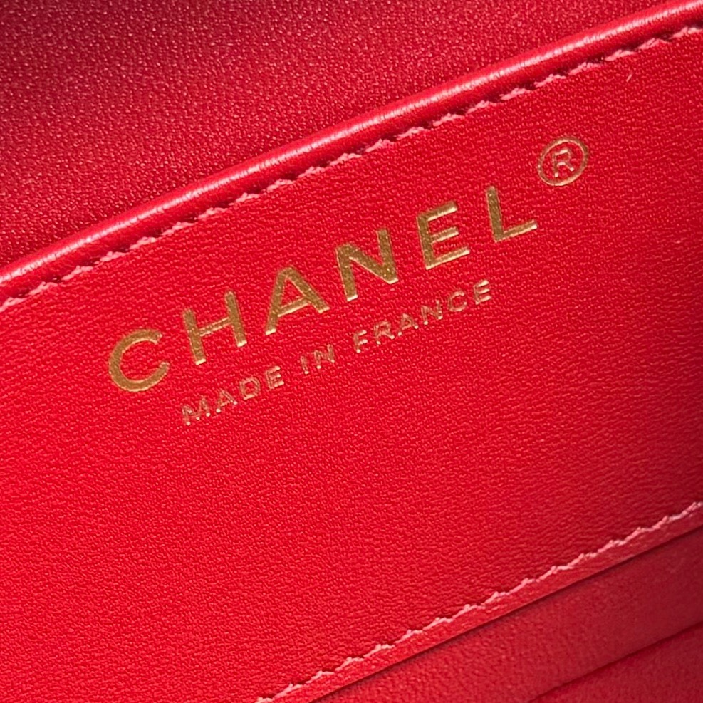 Chanel AS5167 Mini Box Bag Lambskin Gold-Tone Metal Black