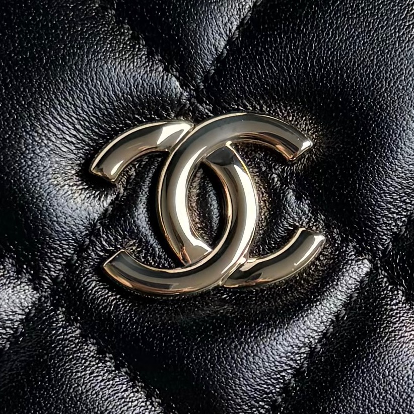 Chanel AS5167 Mini Box Bag Lambskin Gold-Tone Metal Black