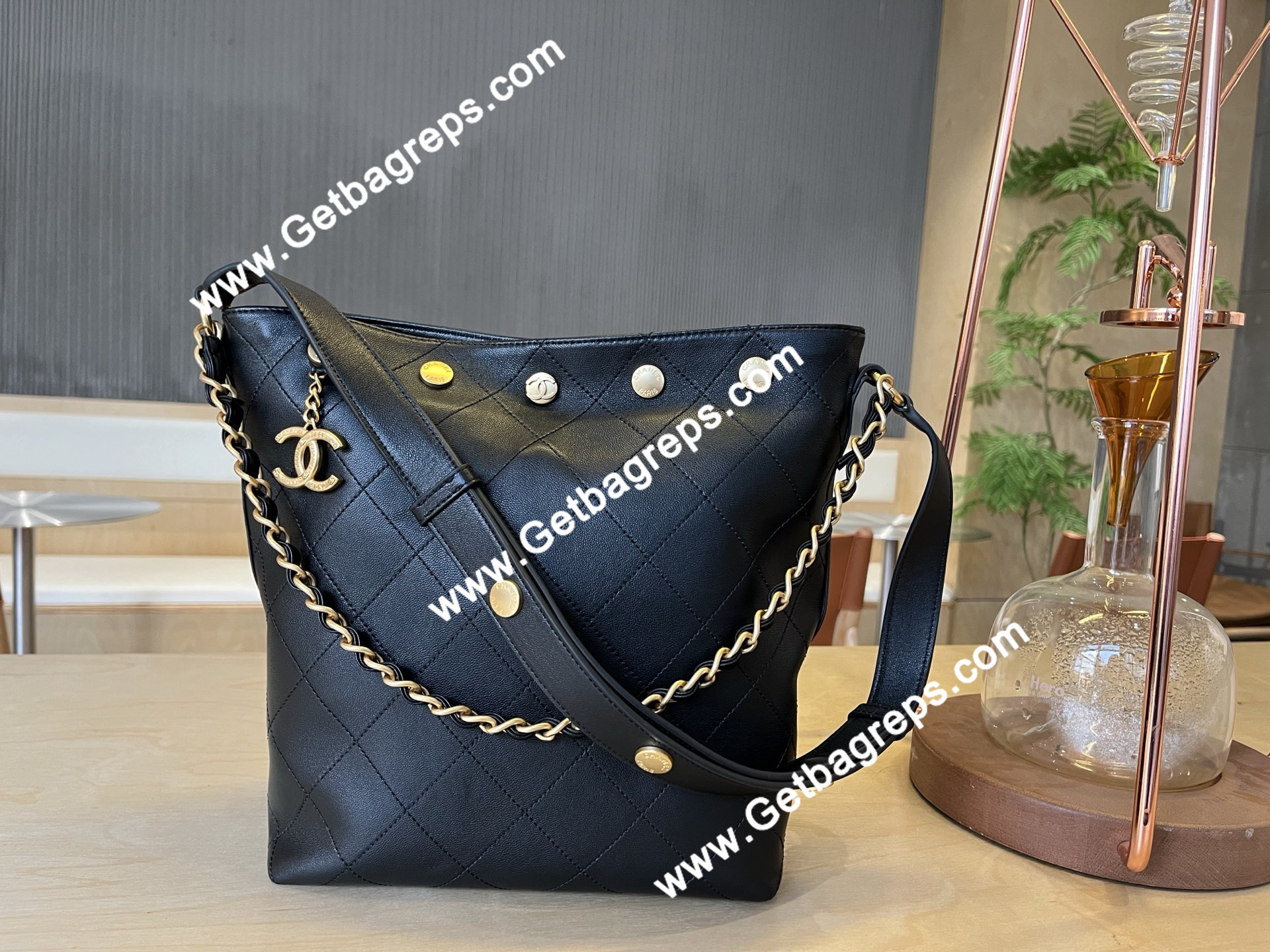 Chanel AS5406 Bucket Bag Black
