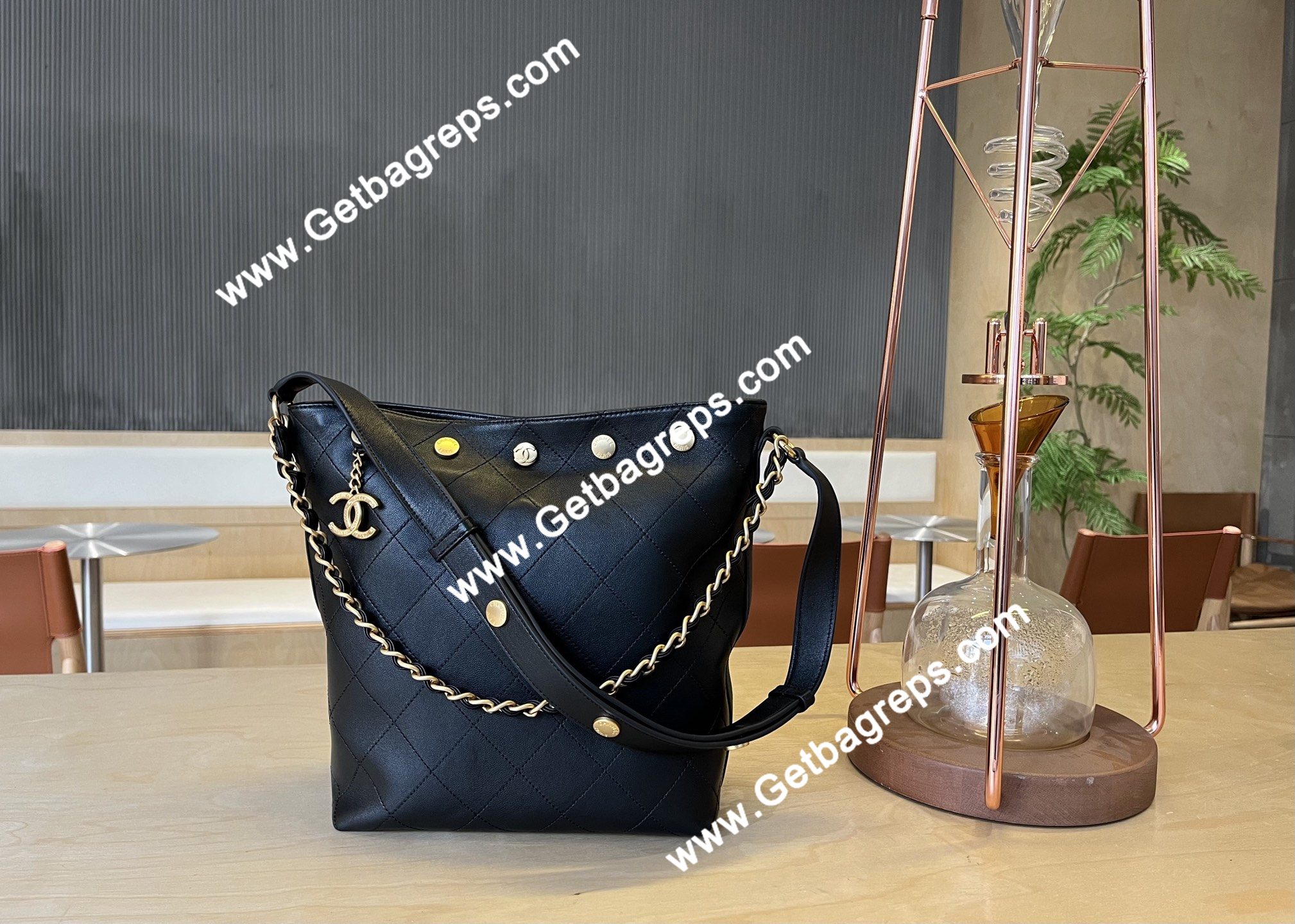 Chanel AS5406 Bucket Bag Black